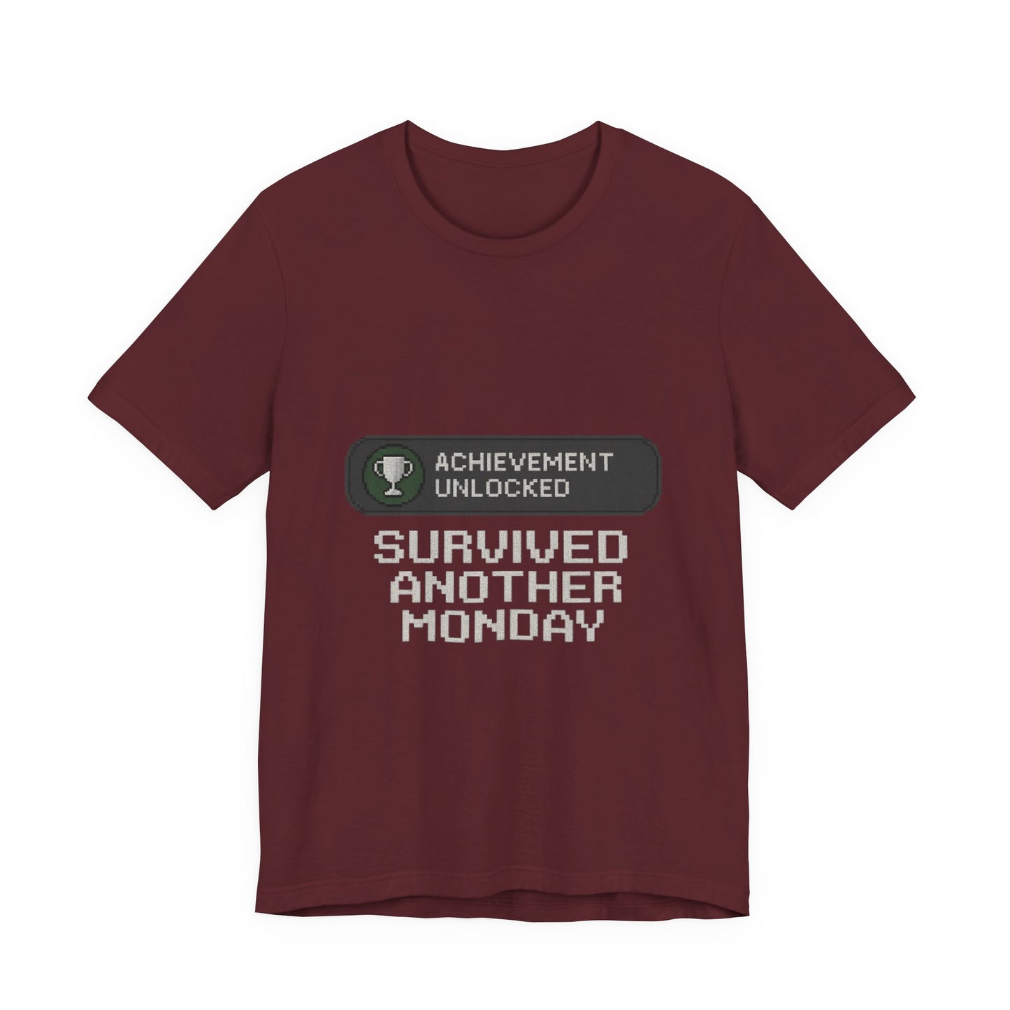 Monday Achievement Unlocked T-Shirt, Funny Monday Tee, Motivational Shirt, Gift for Gamers, Unisex Casual Wear