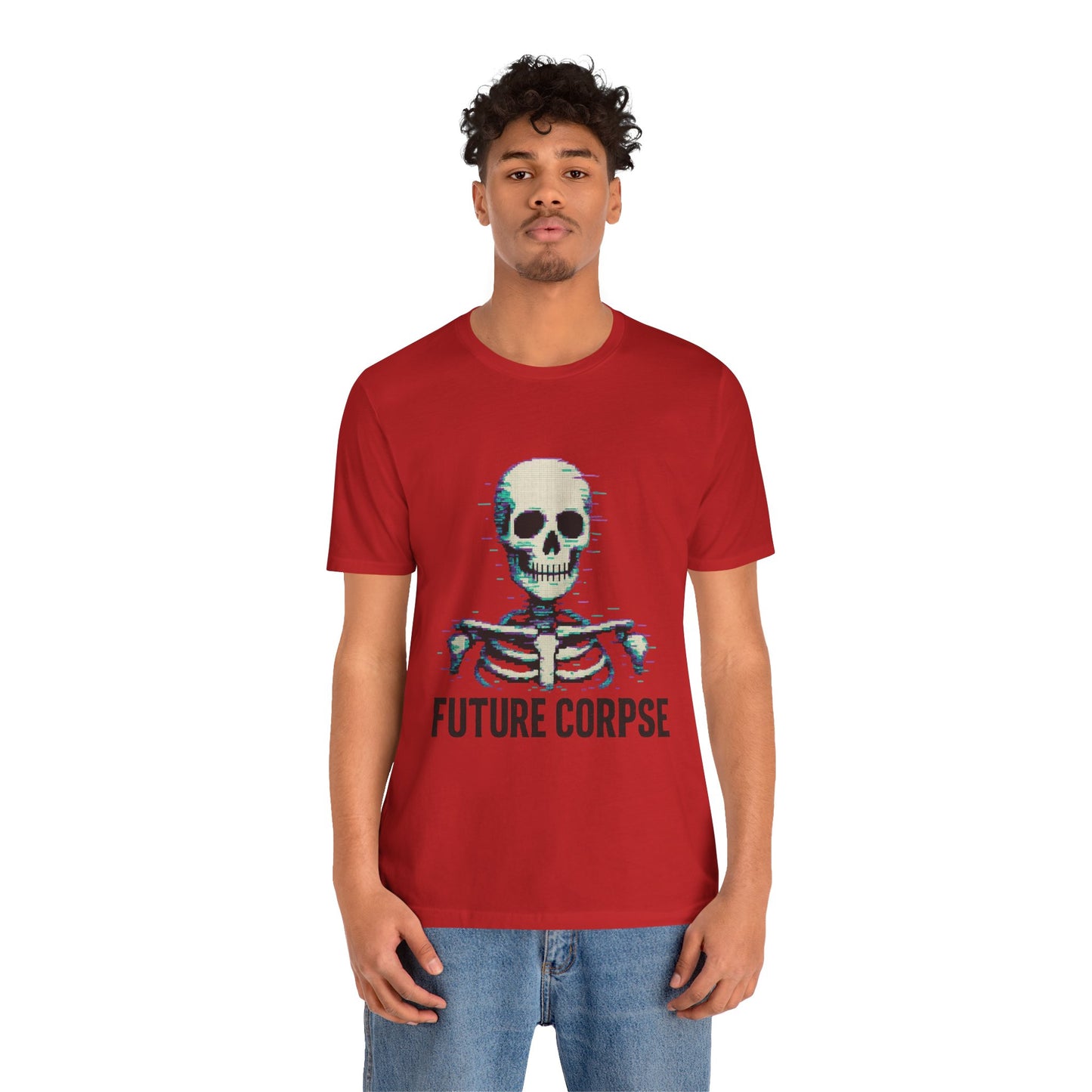 Unisex Future Corpse Graphic Tee, Halloween Shirt, Funny Gift, Casual Wear, Skull T-Shirt, Unique Statement Top