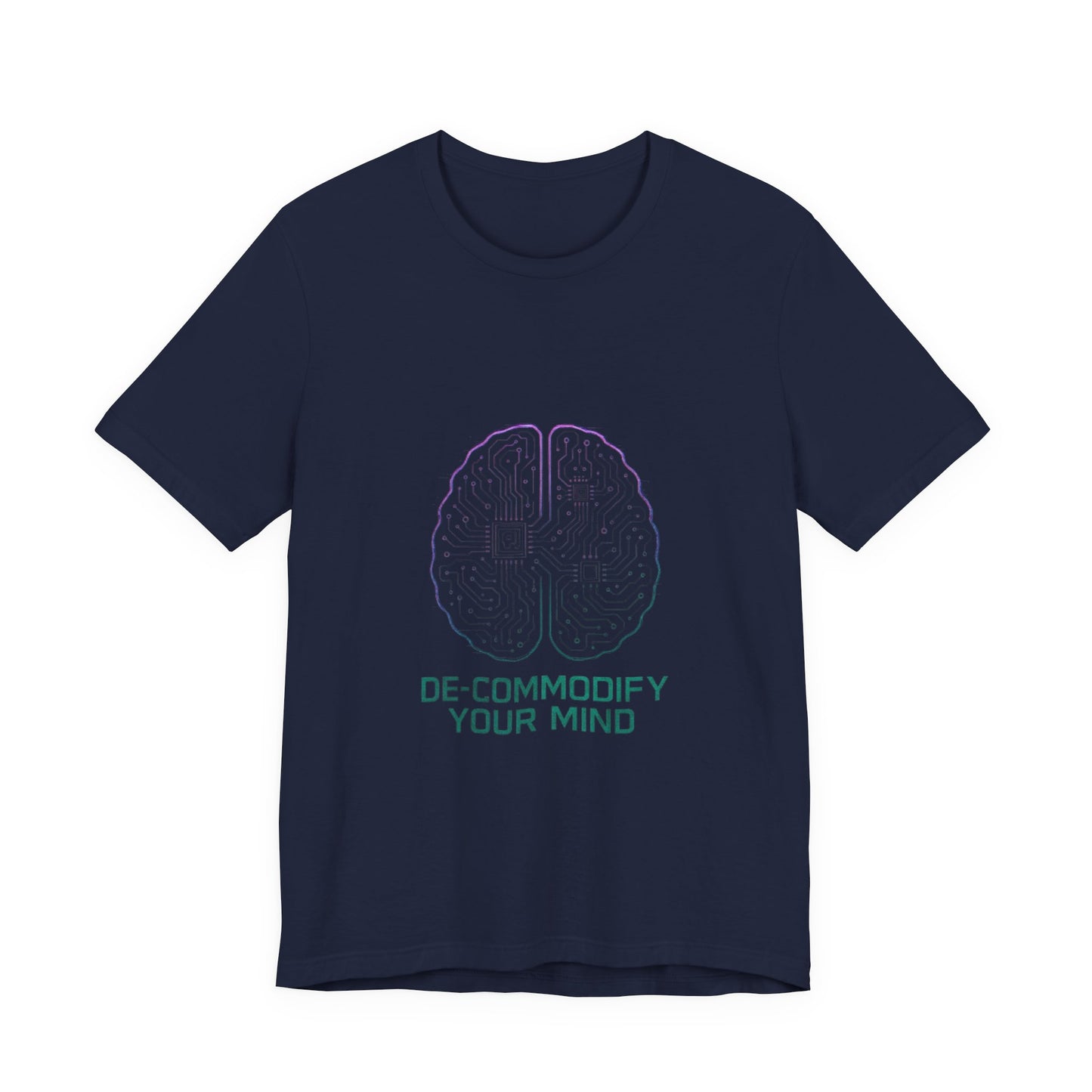 Brainwave Tee - De-Commodify Your Mind - Unisex T-Shirt