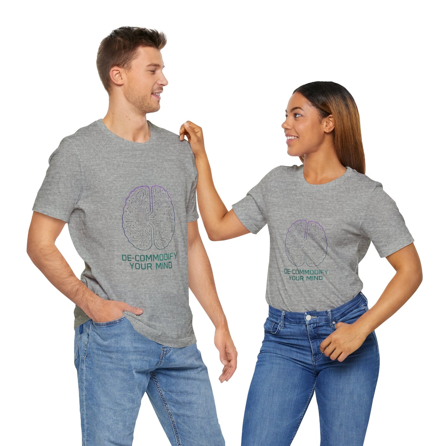 Brainwave Tee - De-Commodify Your Mind - Unisex T-Shirt