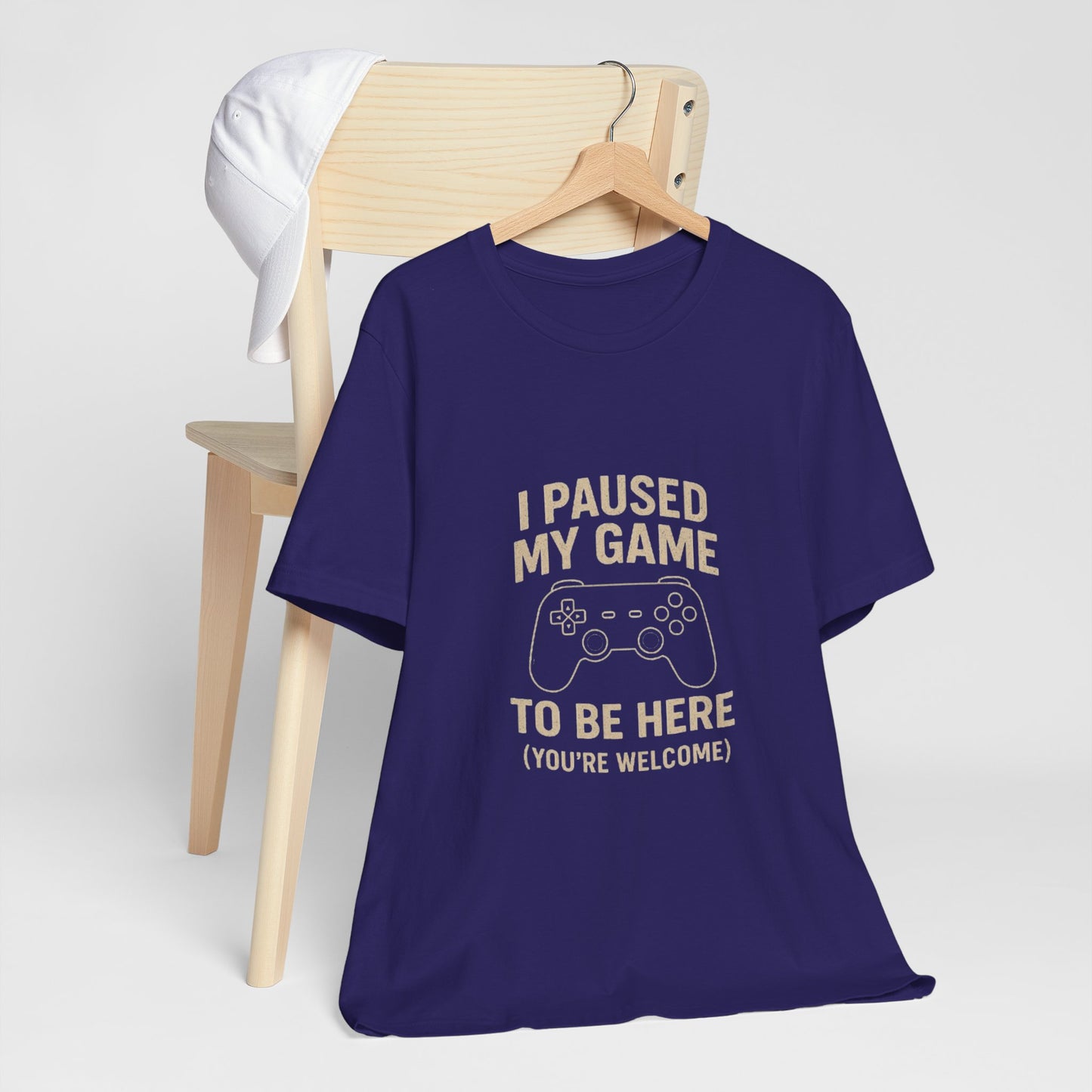 Game Pause (You're Welcome) Unisex Tee | Gamer Gift | Casual T-Shirt | Video Game Apparel | Funny Gaming Shirt