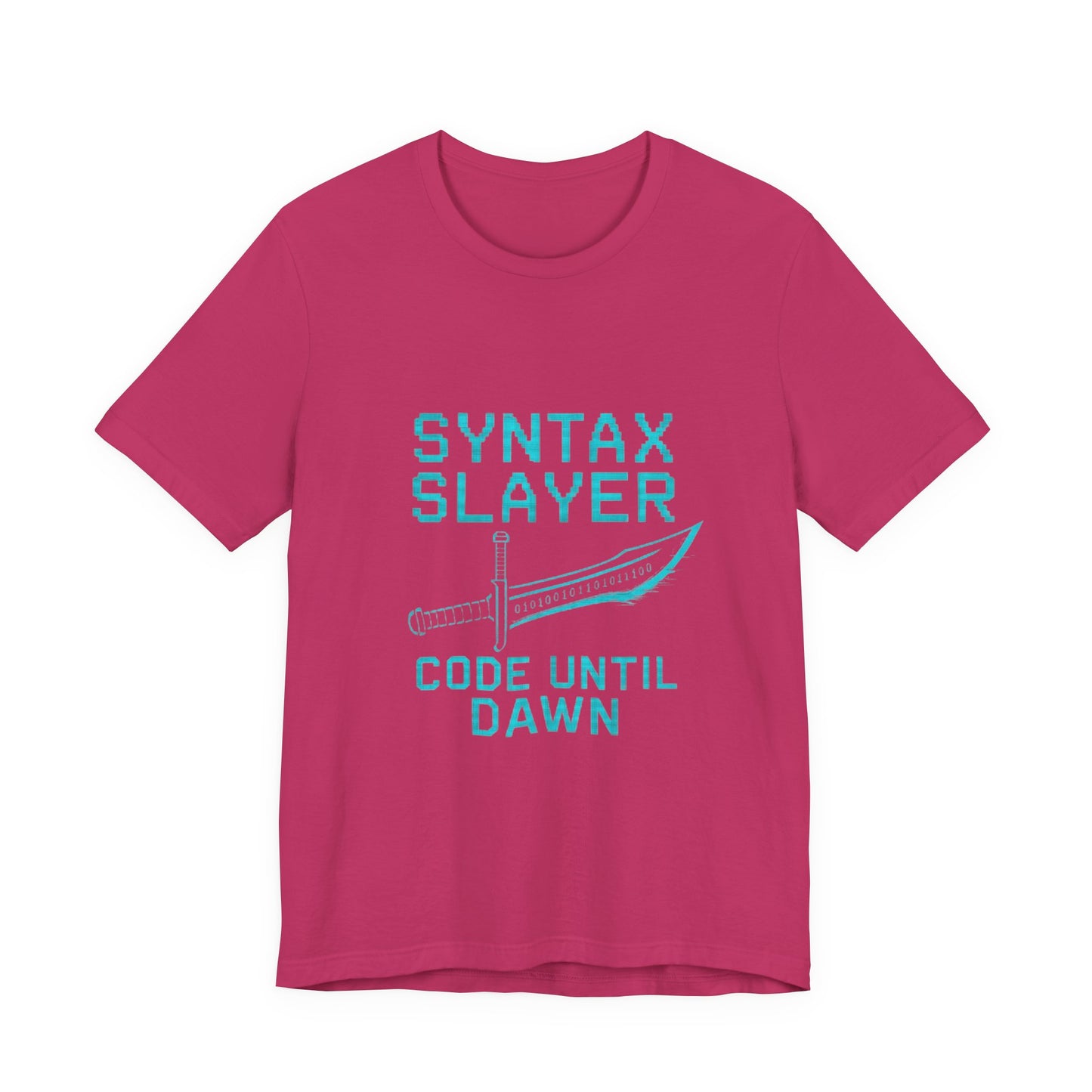 Syntax Slayer Unisex Tee, Gift for Programmers, Coding Humor Shirt, Tech Lover Apparel, Geeky Birthday Present, Computer Science Gift