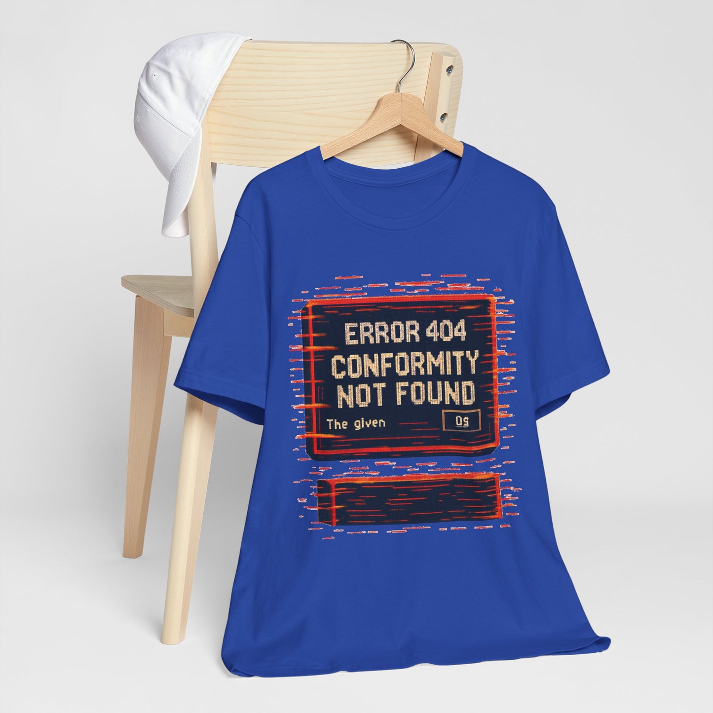 ERROR 404 Conformity Not Found Unisex Tee, Trendy Graphic Shirt, Casual Wear, Gift for Techies, Humor T-Shirt