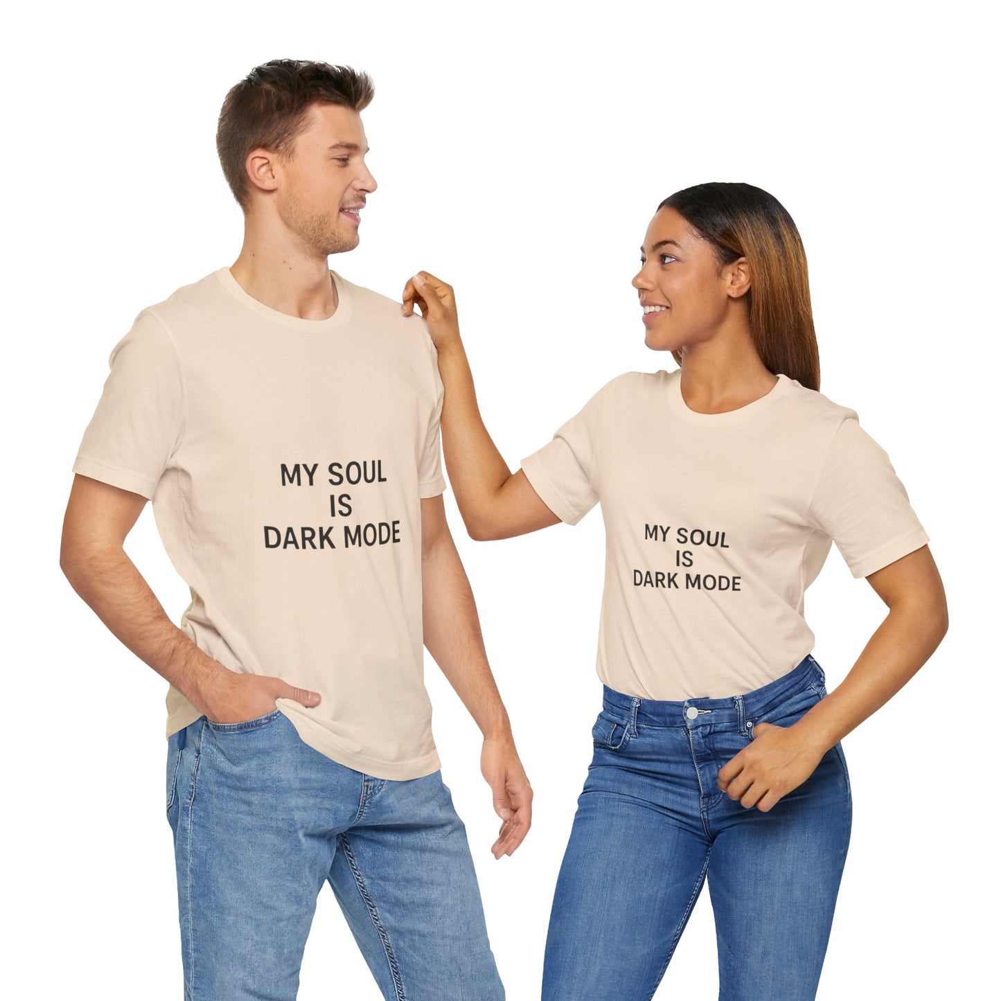 Goth Tee - Minimalist Stark Text Design