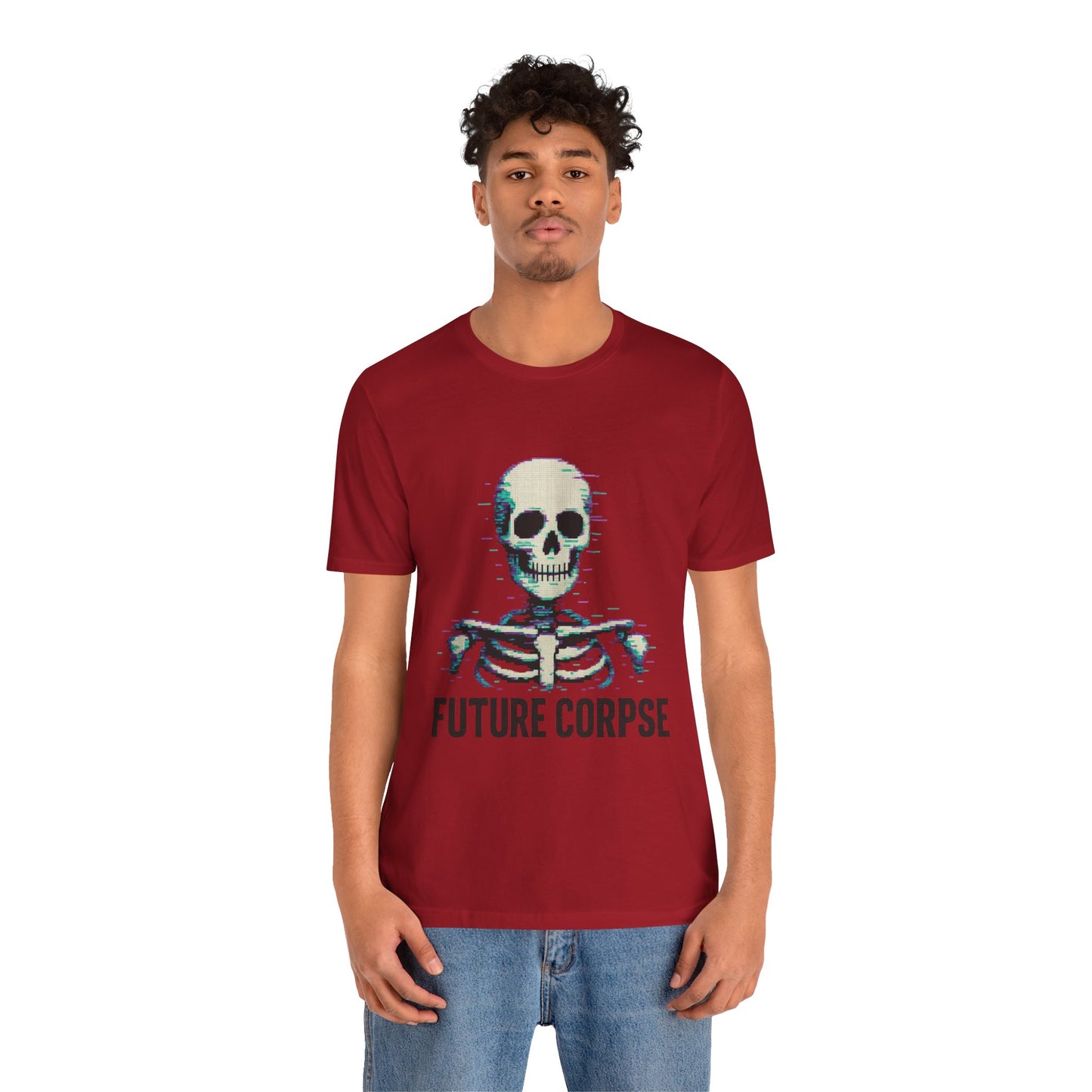 Unisex Future Corpse Graphic Tee, Halloween Shirt, Funny Gift, Casual Wear, Skull T-Shirt, Unique Statement Top