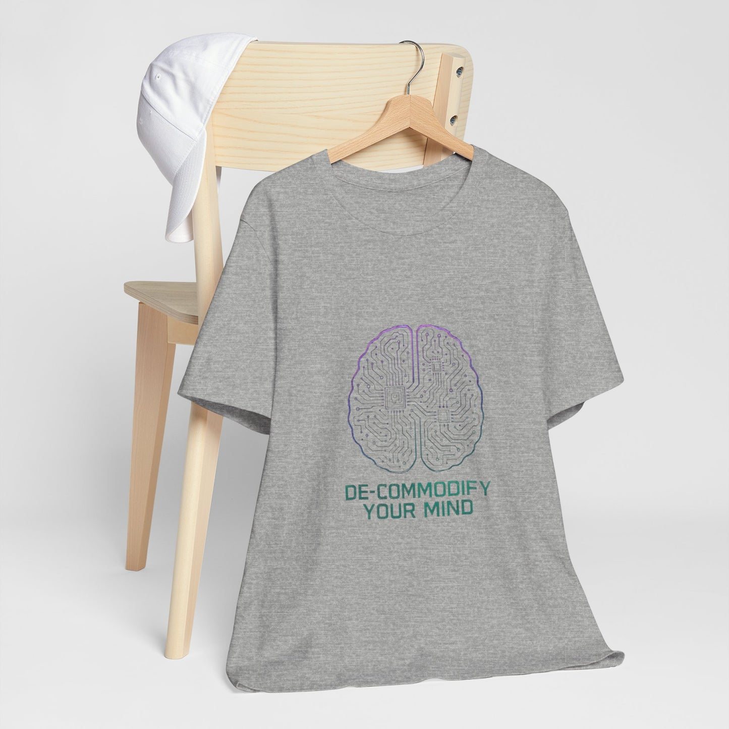 Brainwave Tee - De-Commodify Your Mind - Unisex T-Shirt