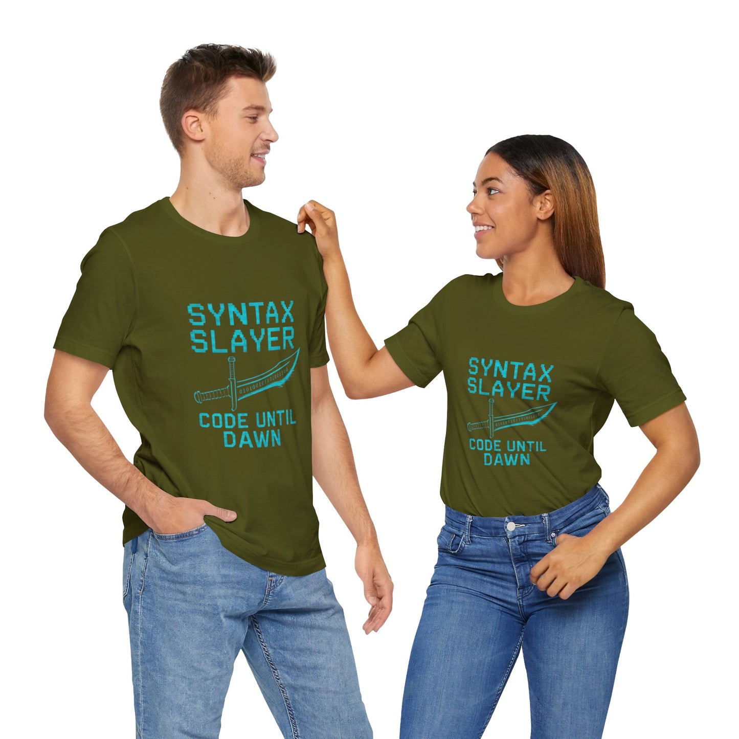 Syntax Slayer Unisex Tee, Gift for Programmers, Coding Humor Shirt, Tech Lover Apparel, Geeky Birthday Present, Computer Science Gift