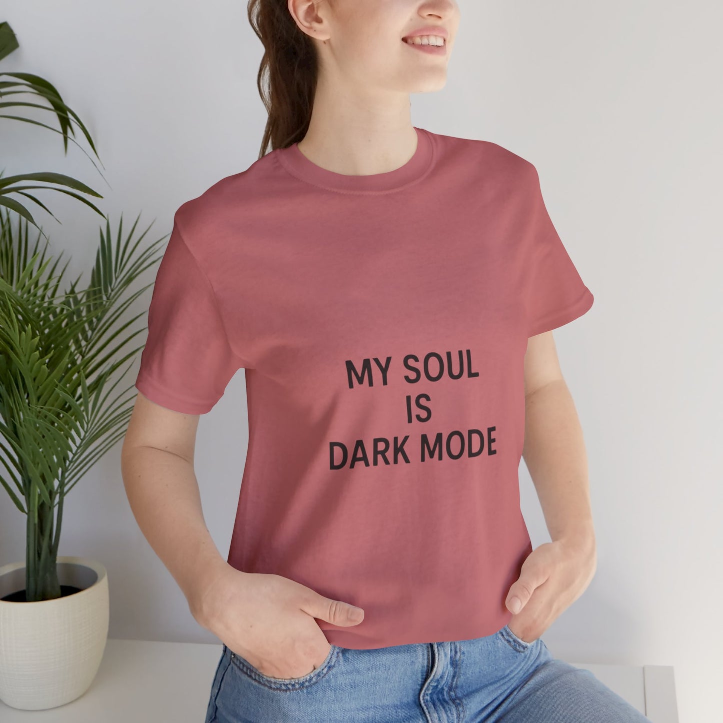 Goth Tee - Minimalist Stark Text Design