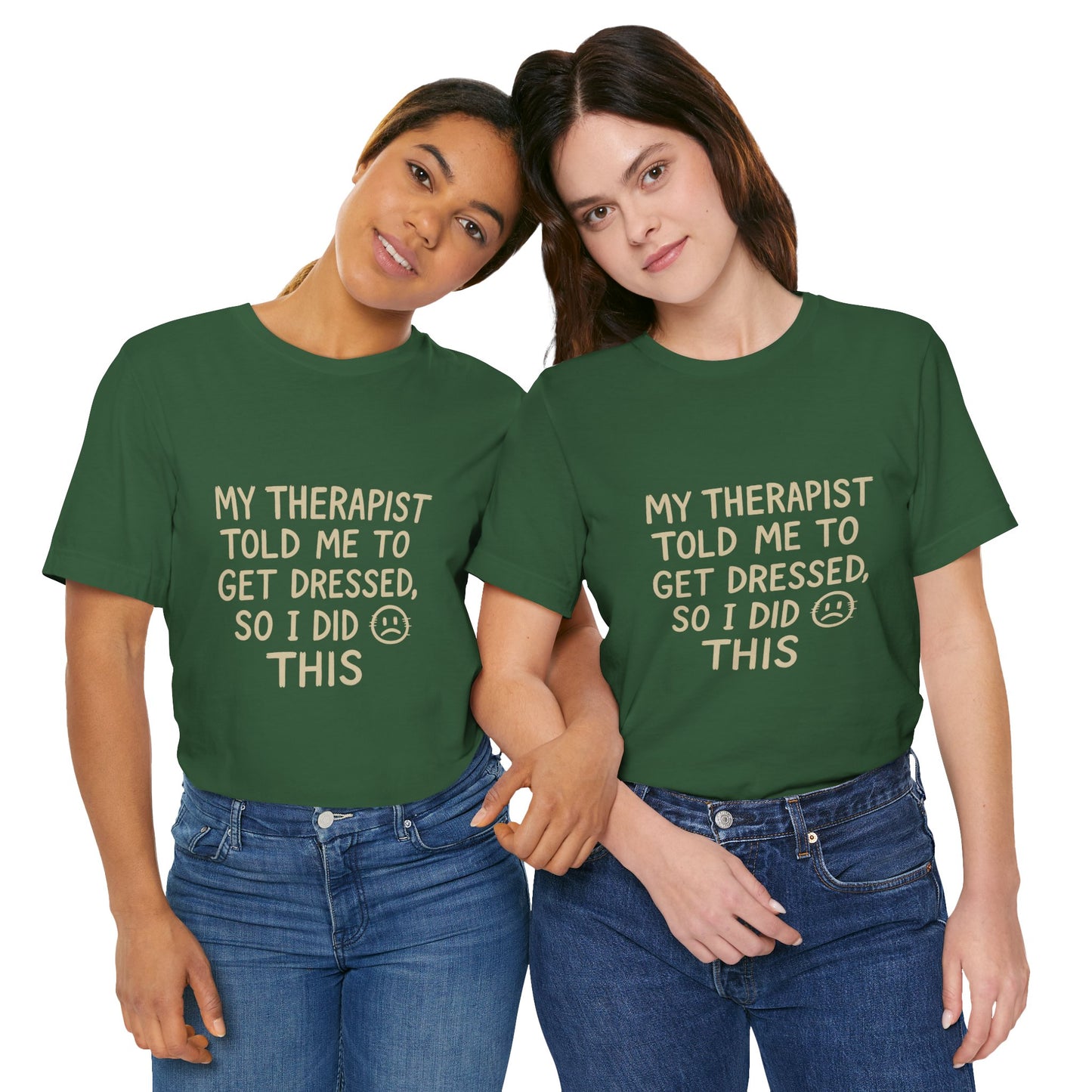 Therapist Humor Tee - Short Sleeve Unisex Shirt for Therapy Lovers, Self-Care Gift, Funny Mental Health T-Shirt, Casual Wear