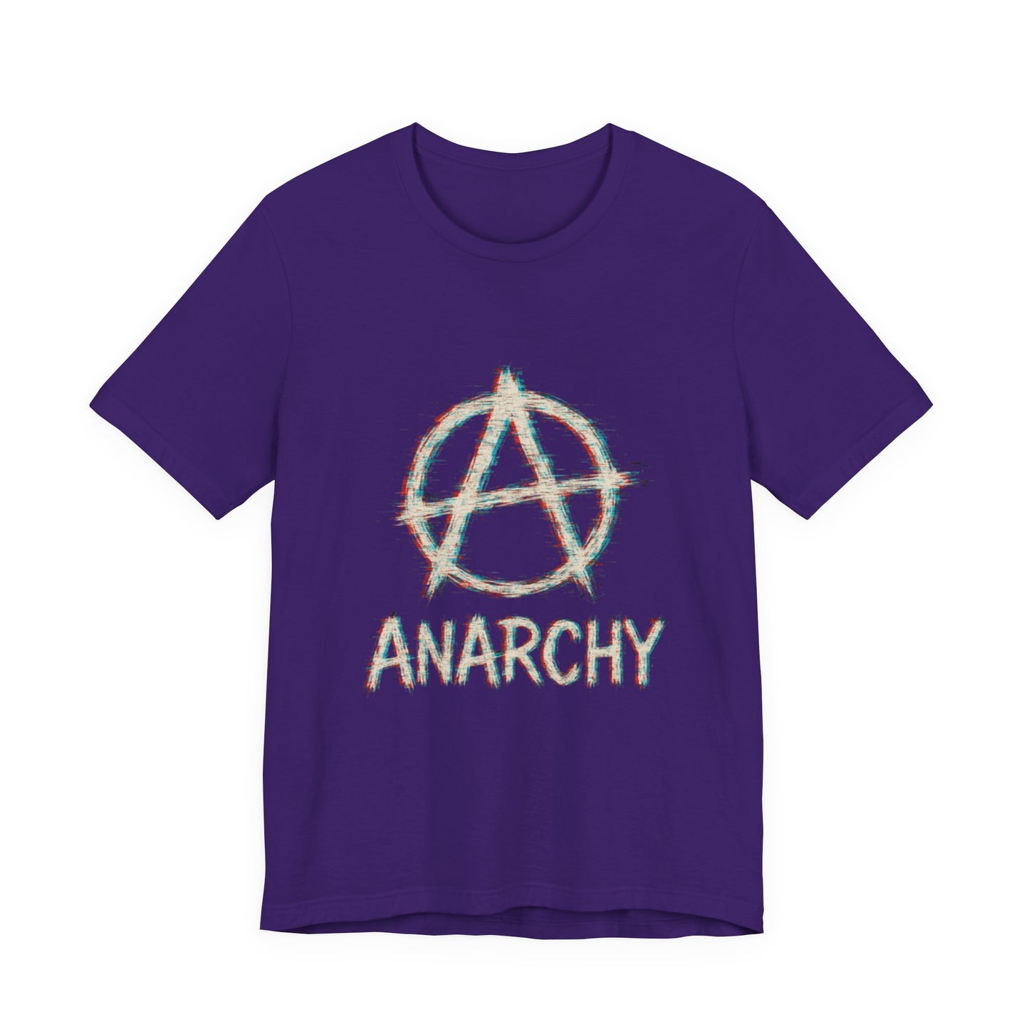Punk Anarchy Tee with Glitch Effect