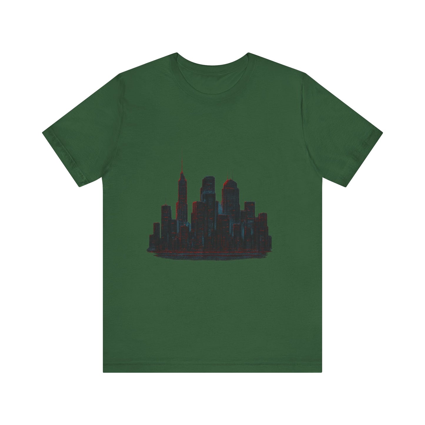 Glitched Neo-Tokyo Skyline Graphic Tee | Casual Wear, Street Style, Gift for City Lovers, Travel Enthusiasts, Summer Essentials
