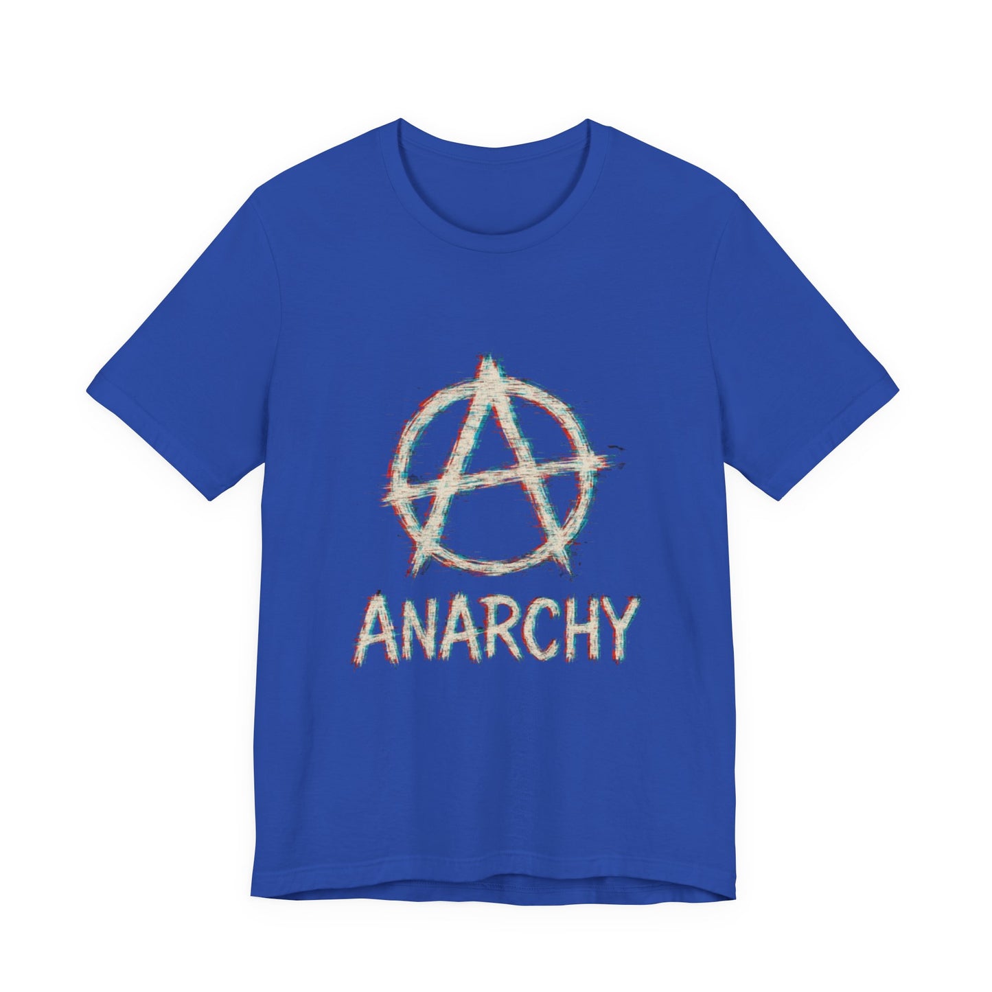 Punk Anarchy Tee with Glitch Effect