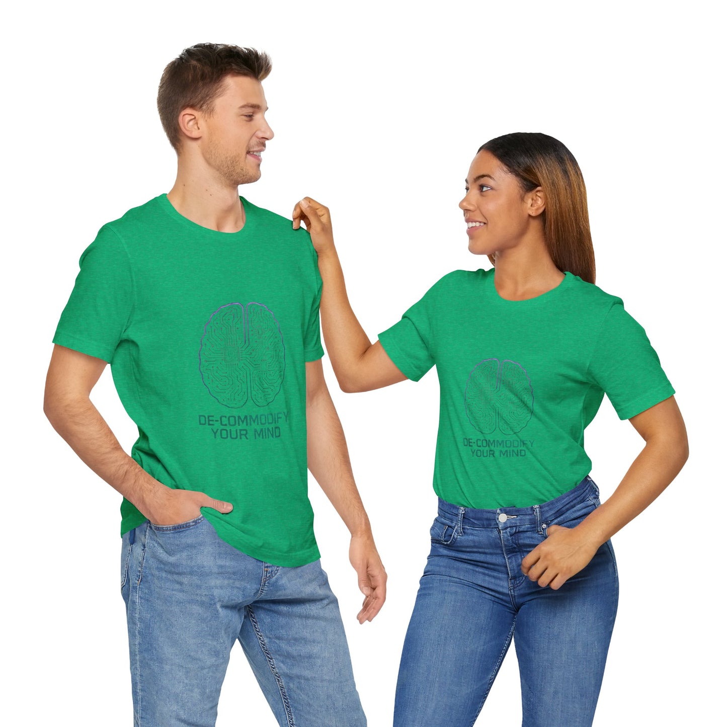Brainwave Tee - De-Commodify Your Mind - Unisex T-Shirt