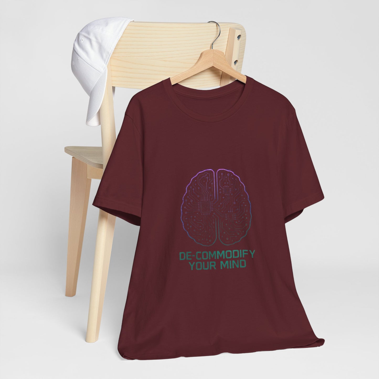 Brainwave Tee - De-Commodify Your Mind - Unisex T-Shirt