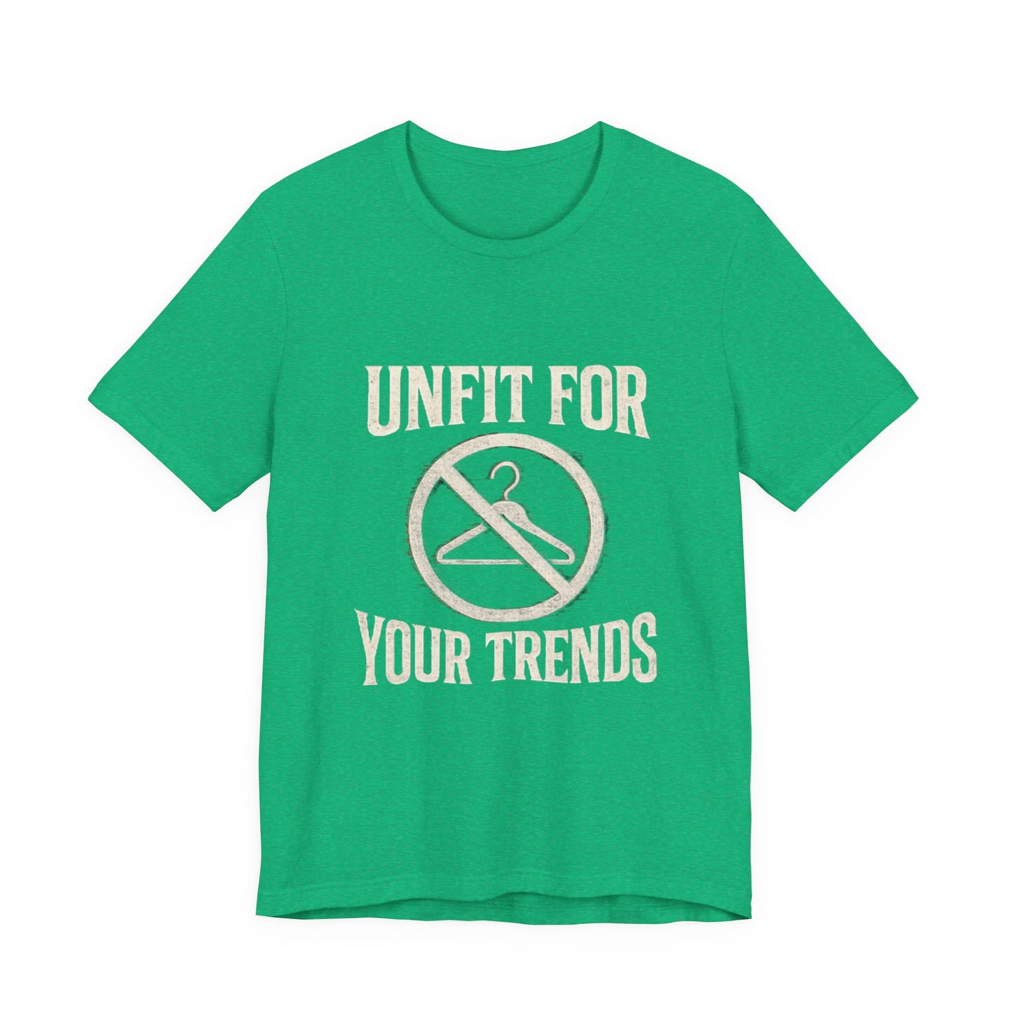 T-Shirt Bold Rejection of Mainstream Fashion Glitched 'No' Symbol