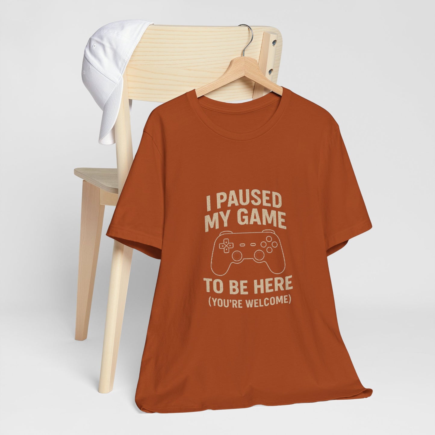 Game Pause (You're Welcome) Unisex Tee | Gamer Gift | Casual T-Shirt | Video Game Apparel | Funny Gaming Shirt