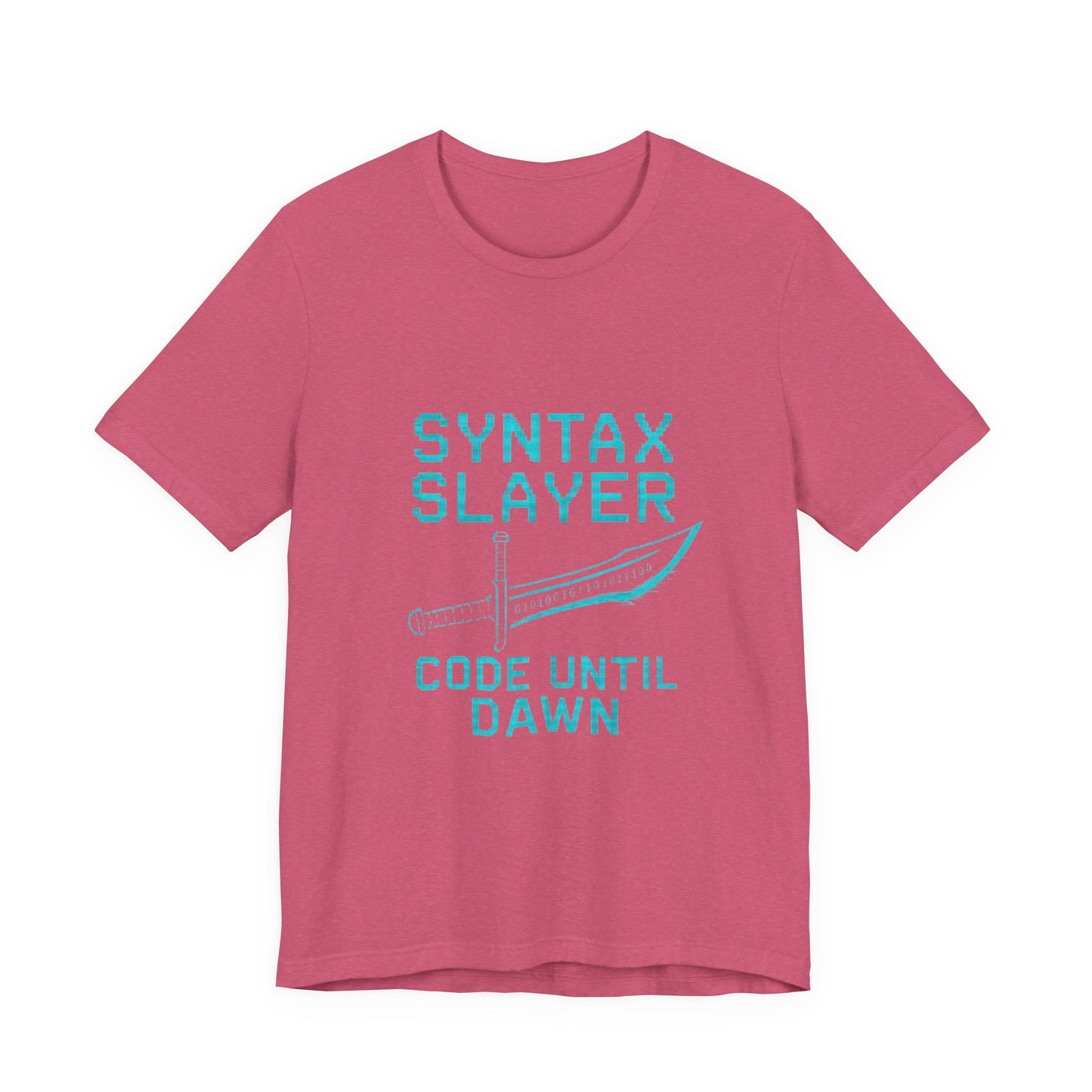 Syntax Slayer Unisex Tee, Gift for Programmers, Coding Humor Shirt, Tech Lover Apparel, Geeky Birthday Present, Computer Science Gift