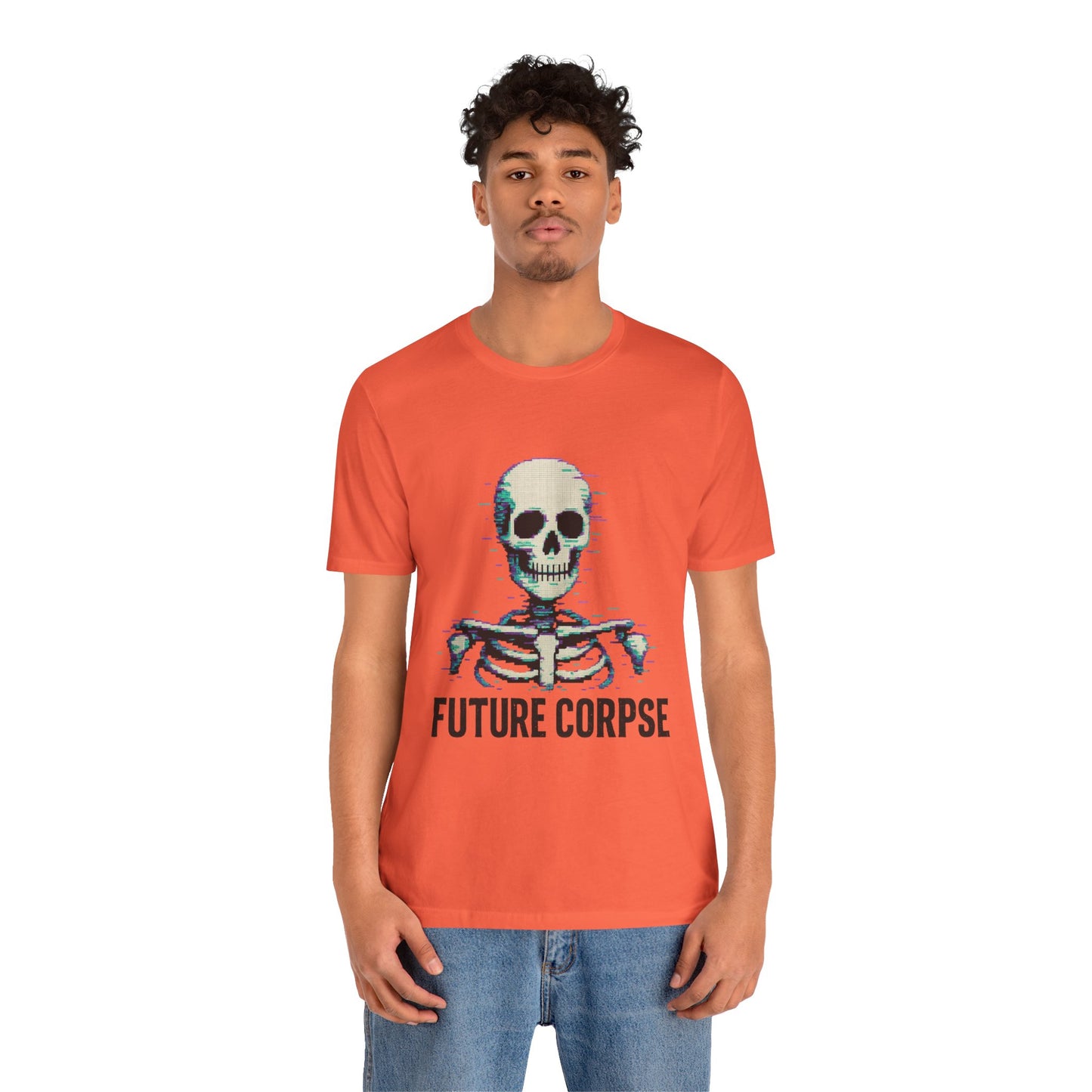 Unisex Future Corpse Graphic Tee, Halloween Shirt, Funny Gift, Casual Wear, Skull T-Shirt, Unique Statement Top