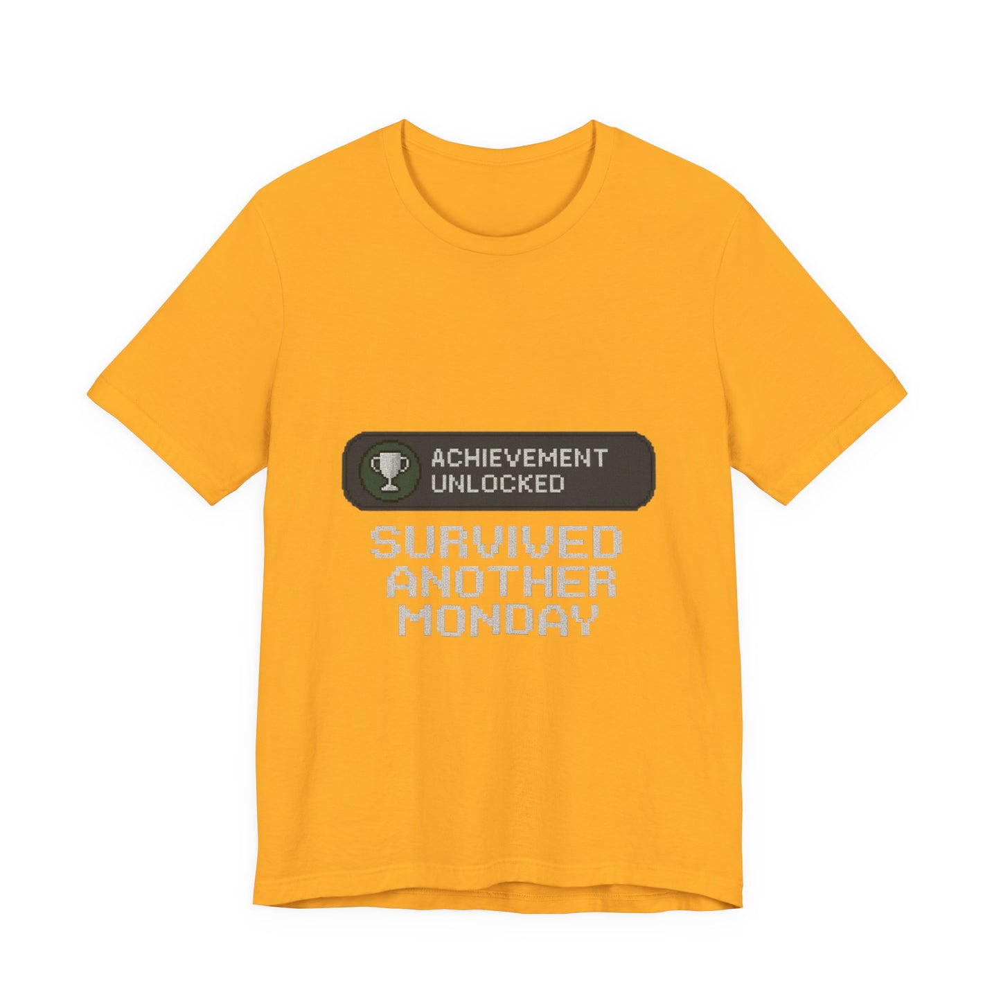 Monday Achievement Unlocked T-Shirt, Funny Monday Tee, Motivational Shirt, Gift for Gamers, Unisex Casual Wear
