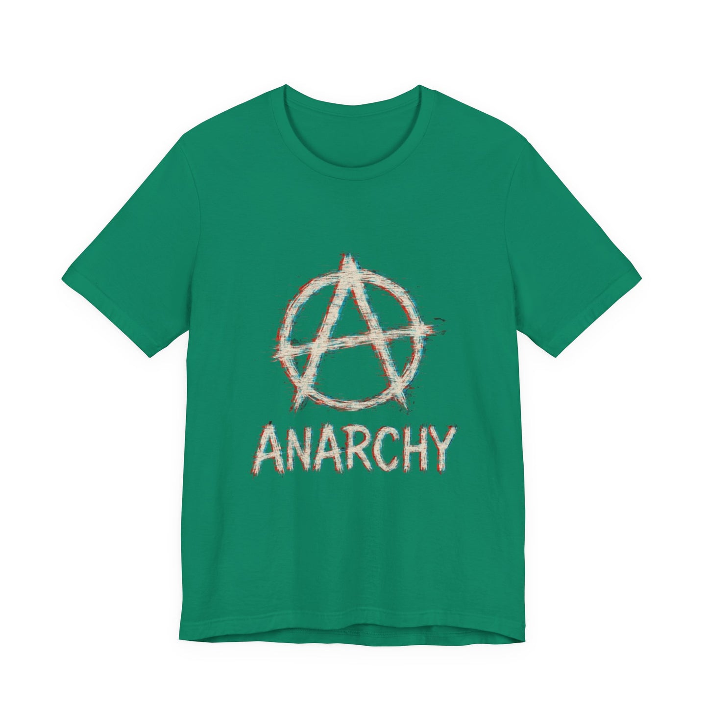 Punk Anarchy Tee with Glitch Effect