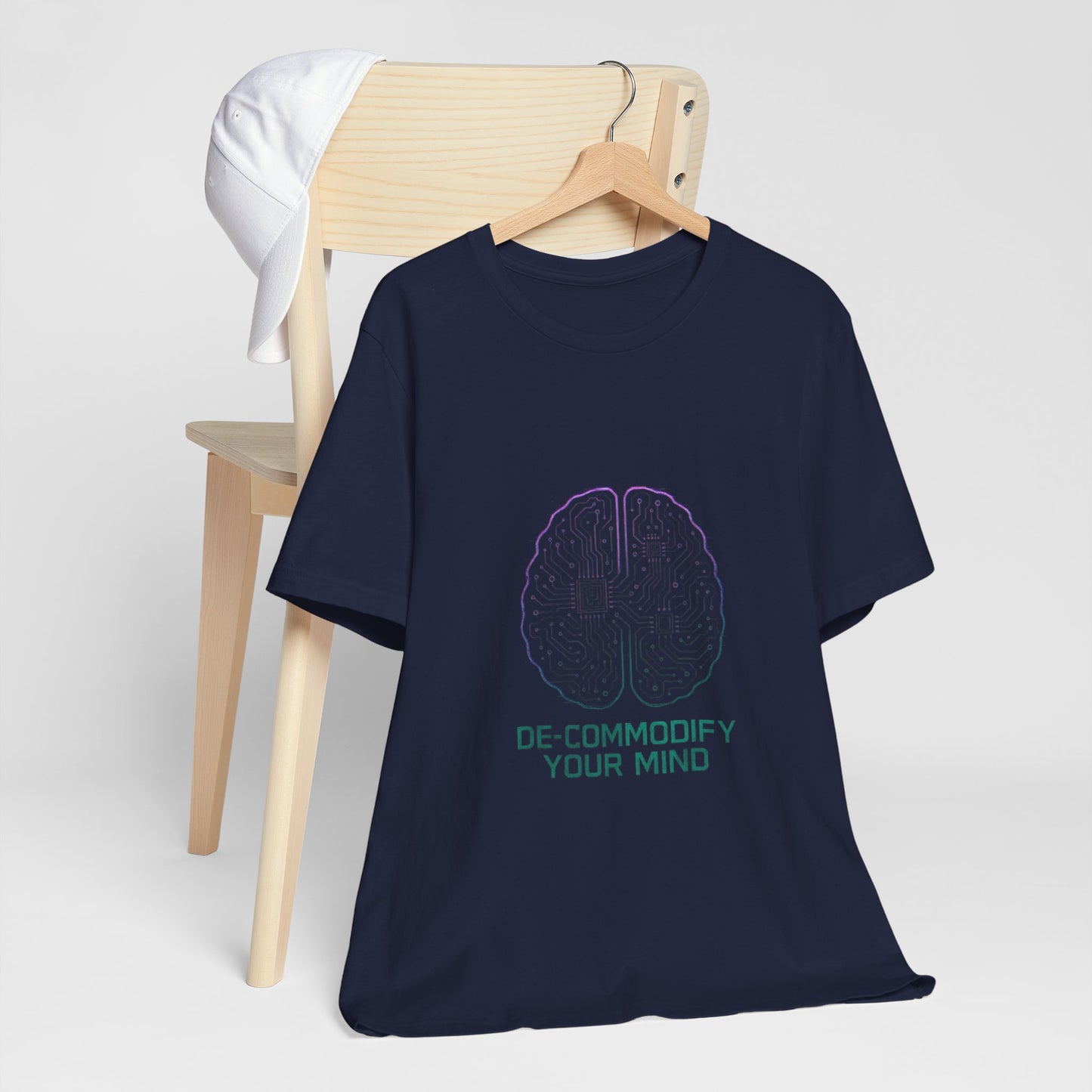 Brainwave Tee - De-Commodify Your Mind - Unisex T-Shirt