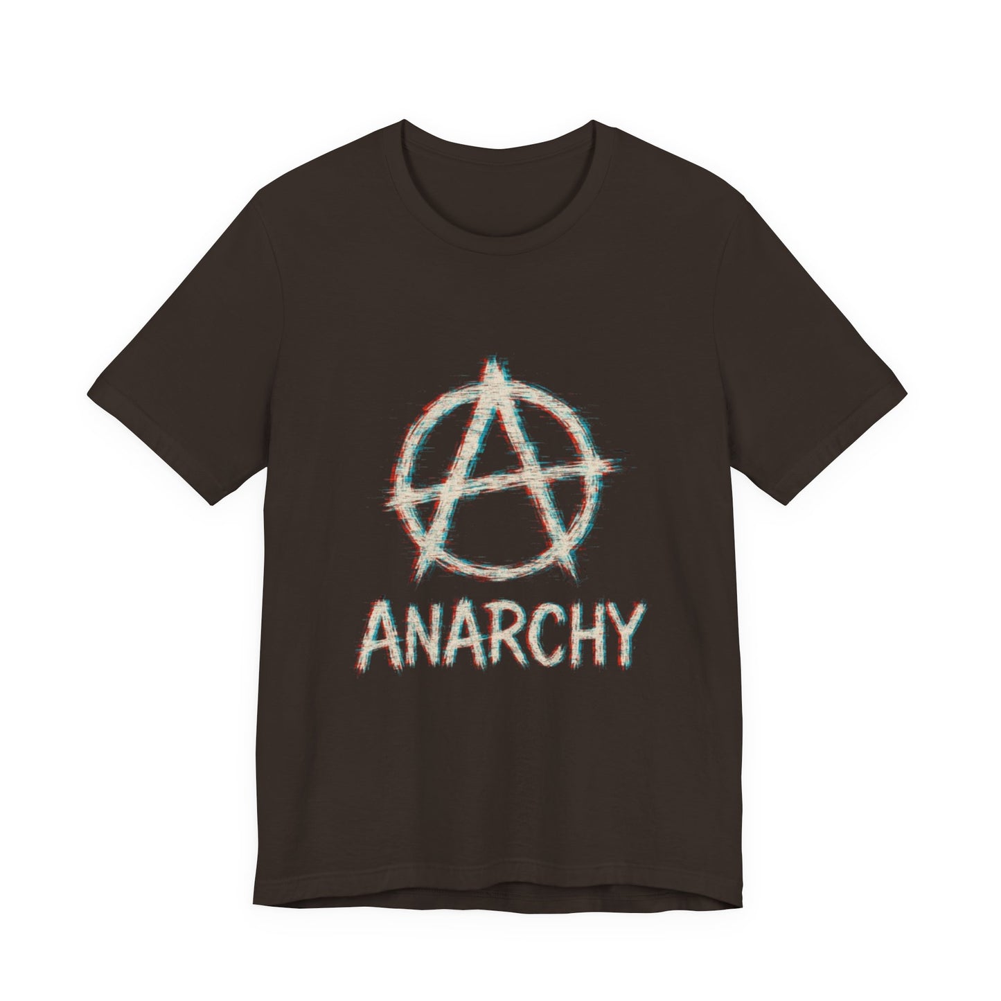 Punk Anarchy Tee with Glitch Effect