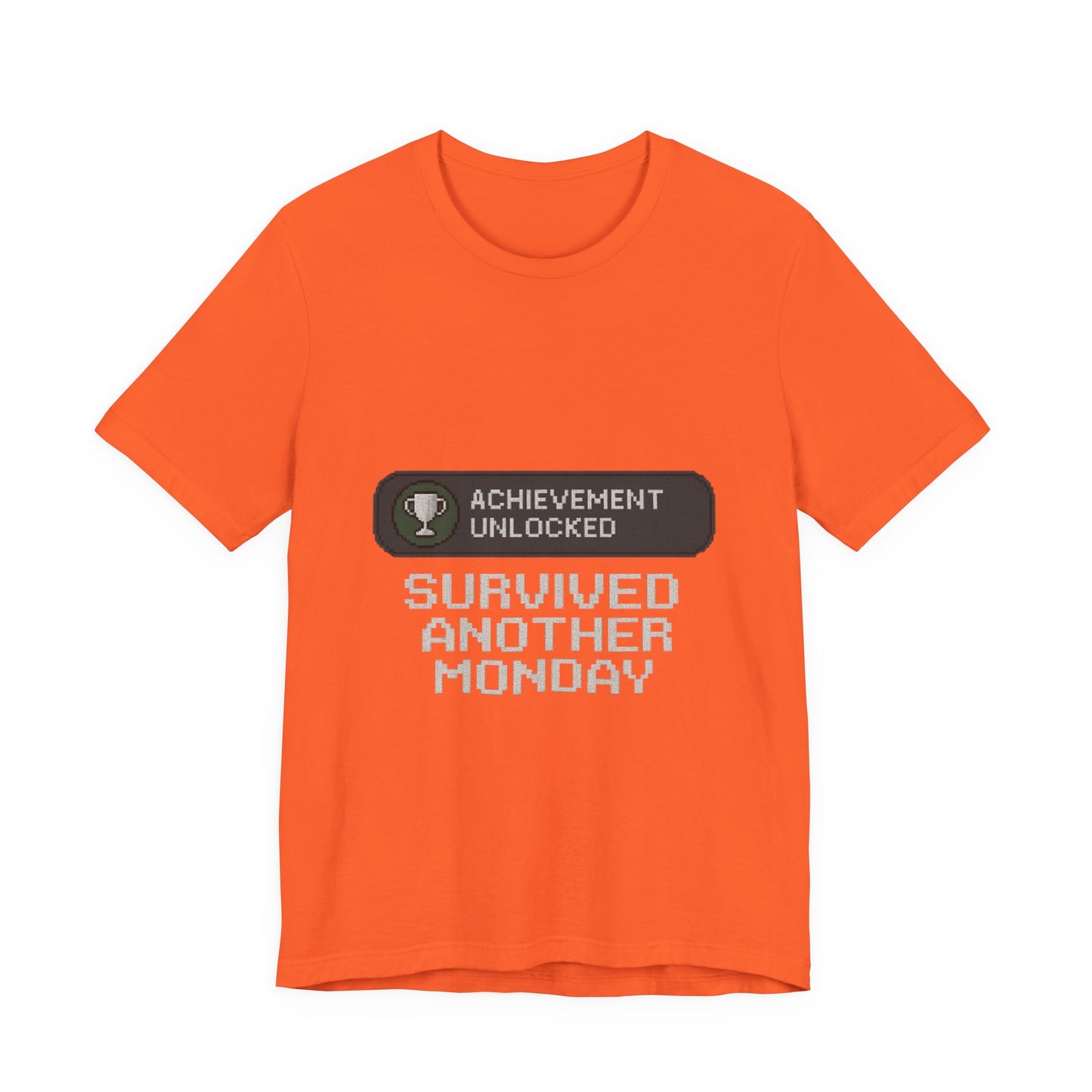 Monday Achievement Unlocked T-Shirt, Funny Monday Tee, Motivational Shirt, Gift for Gamers, Unisex Casual Wear