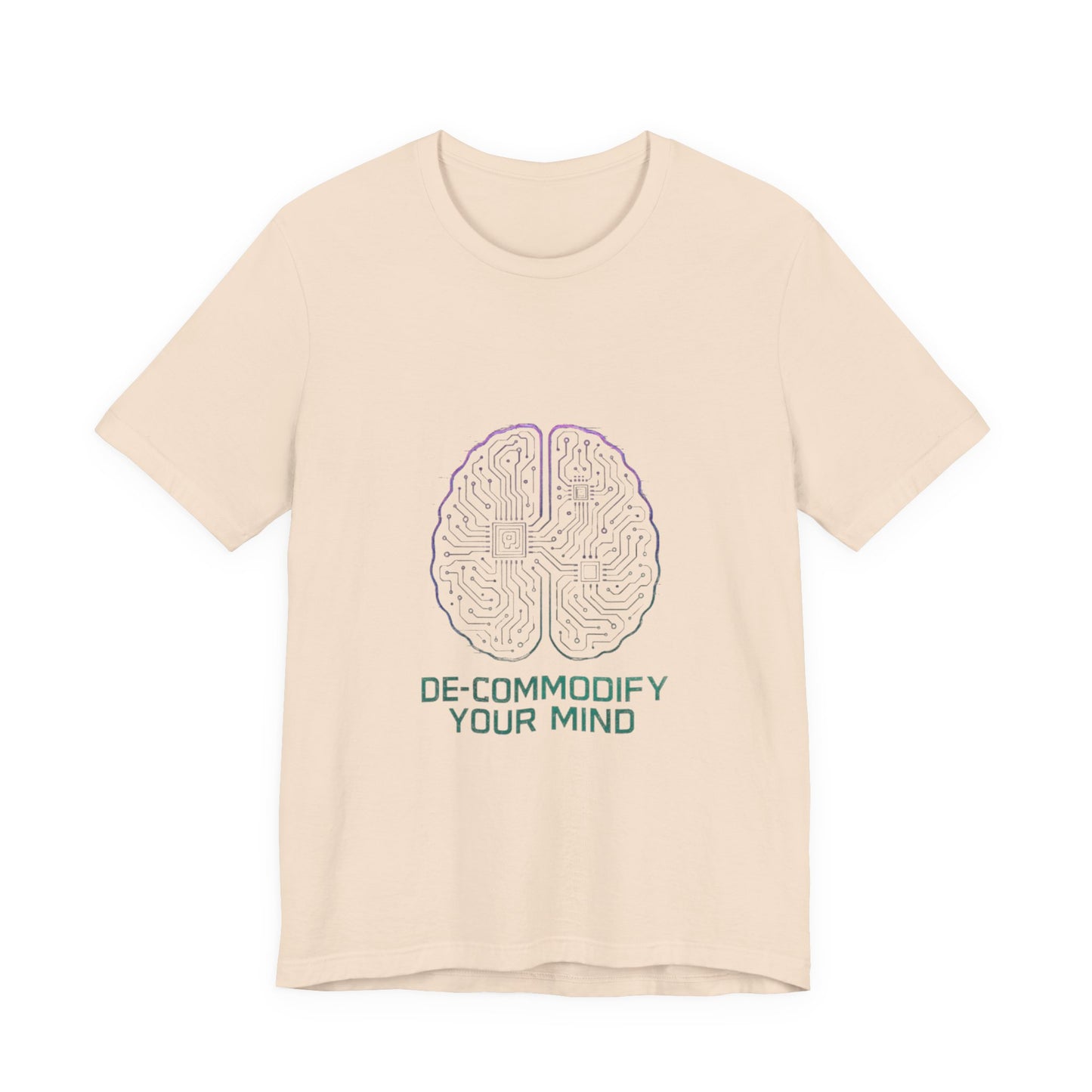 Brainwave Tee - De-Commodify Your Mind - Unisex T-Shirt