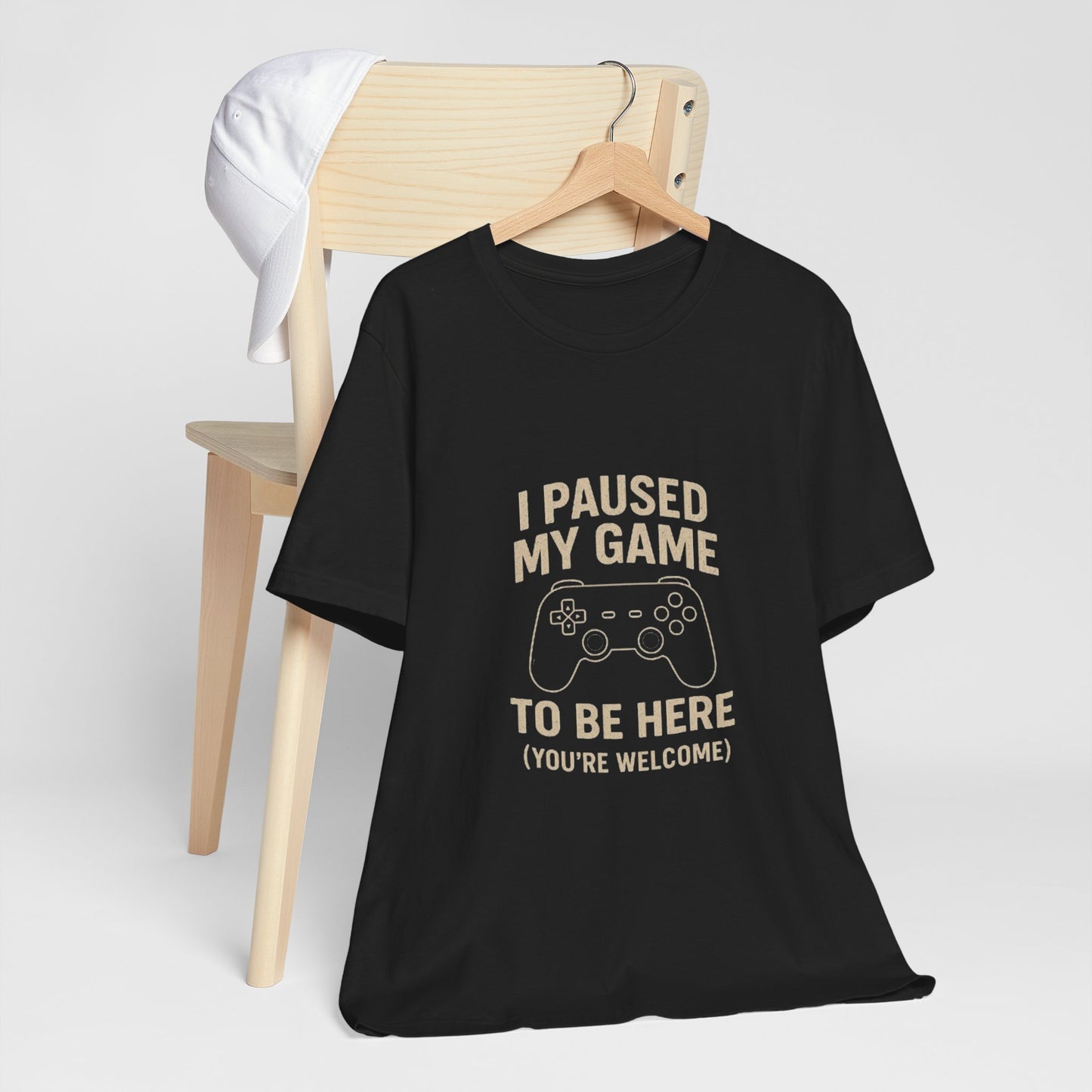 Game Pause (You're Welcome) Unisex Tee | Gamer Gift | Casual T-Shirt | Video Game Apparel | Funny Gaming Shirt
