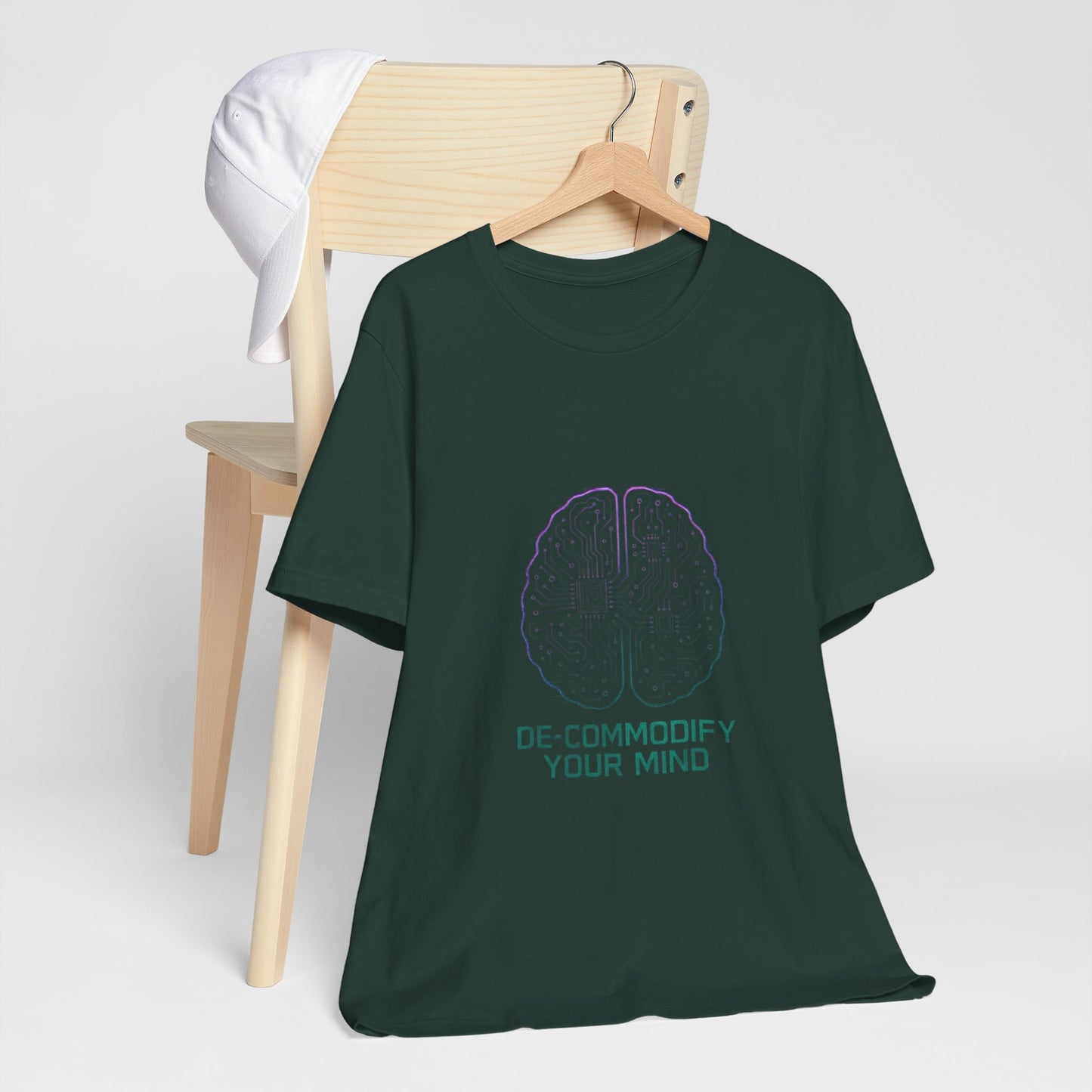 Brainwave Tee - De-Commodify Your Mind - Unisex T-Shirt