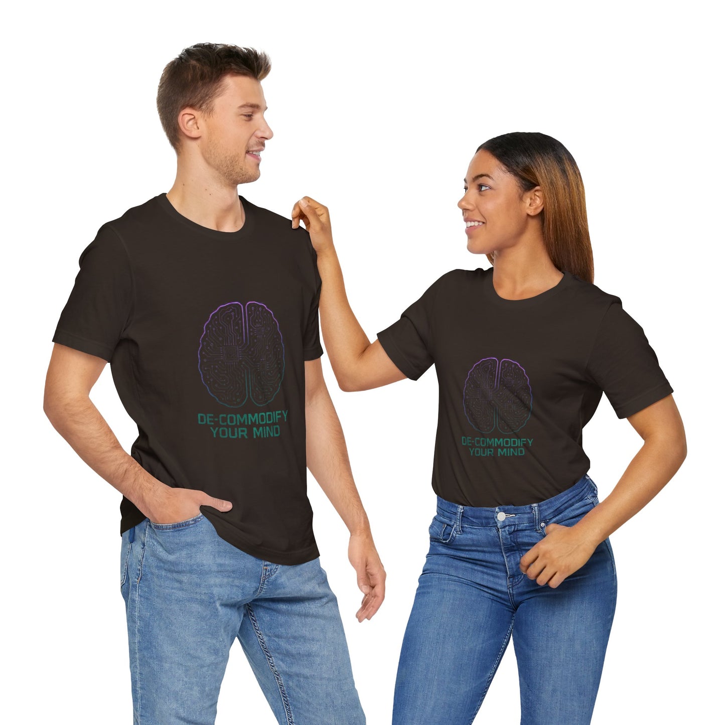 Brainwave Tee - De-Commodify Your Mind - Unisex T-Shirt