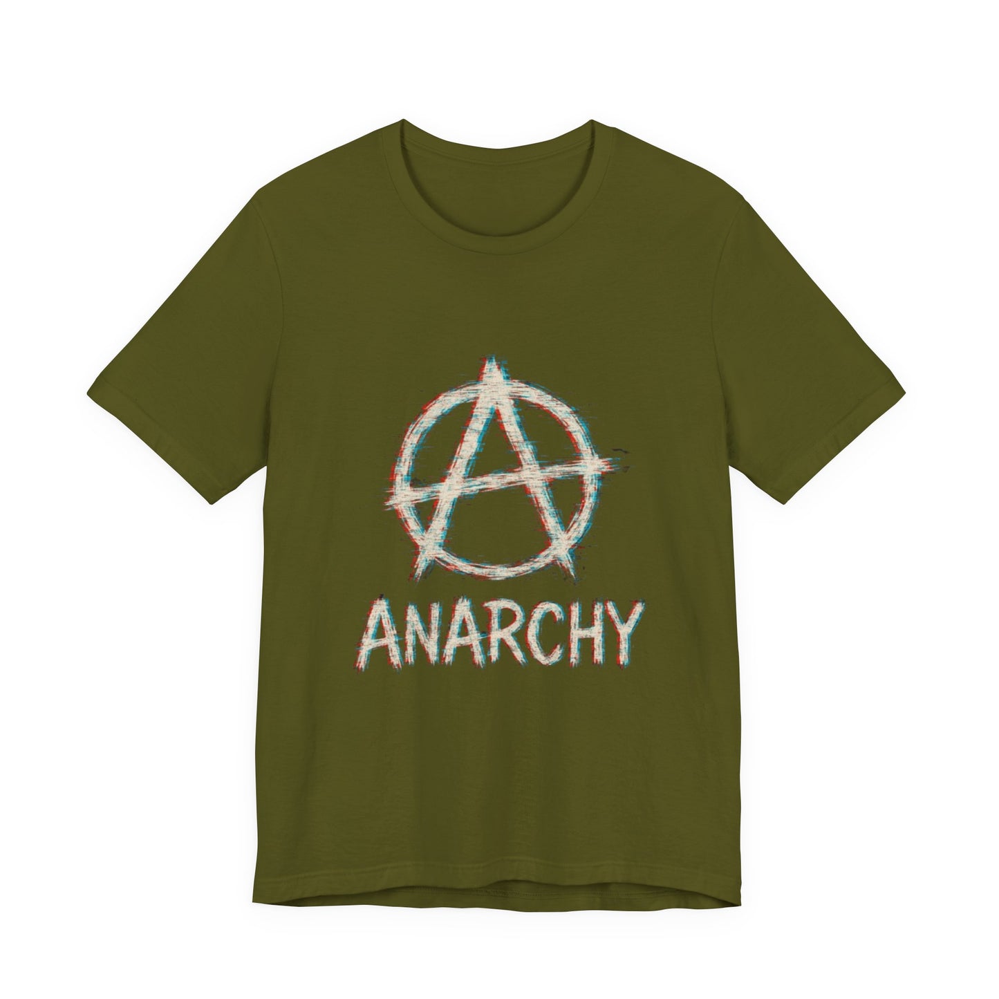 Punk Anarchy Tee with Glitch Effect