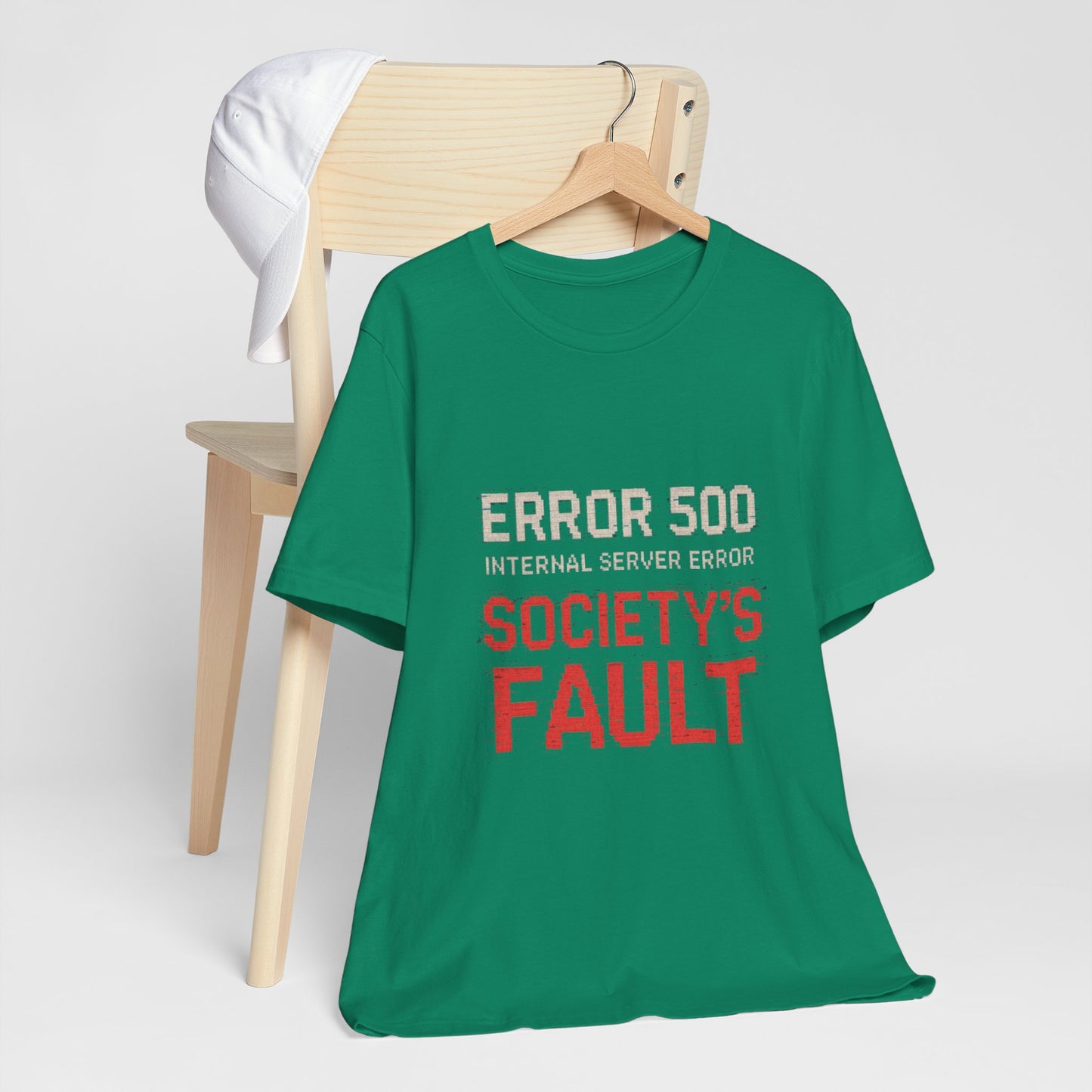 Short Sleeve Tee - Error 500 Society's Fault Tech Reference T-Shirt