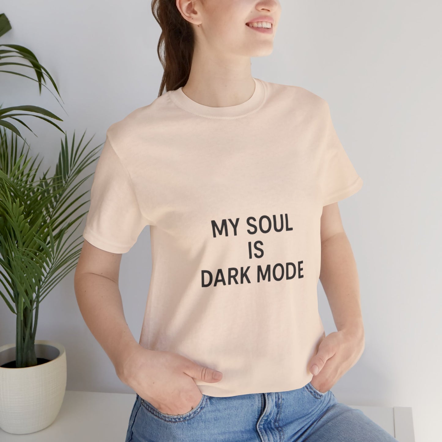Goth Tee - Minimalist Stark Text Design