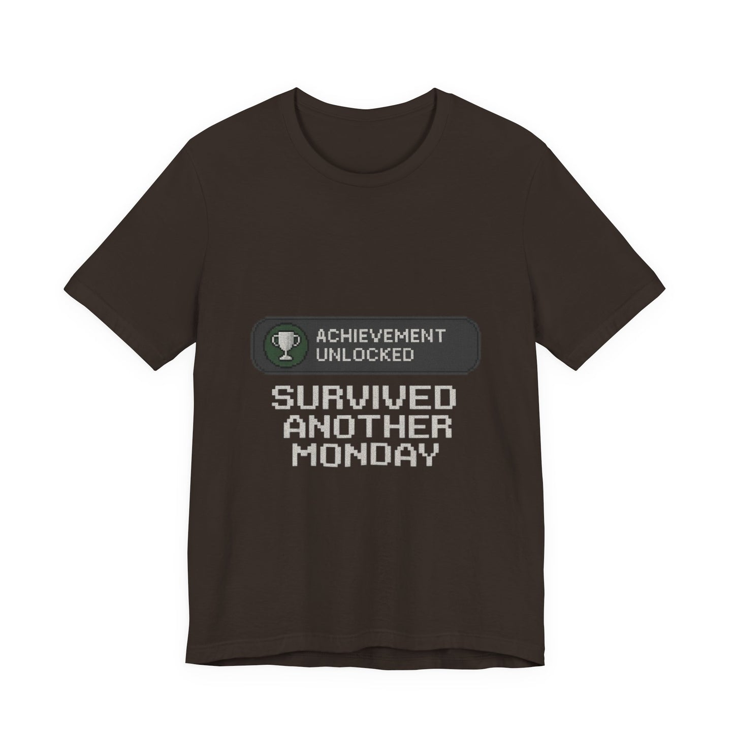 Monday Achievement Unlocked T-Shirt, Funny Monday Tee, Motivational Shirt, Gift for Gamers, Unisex Casual Wear