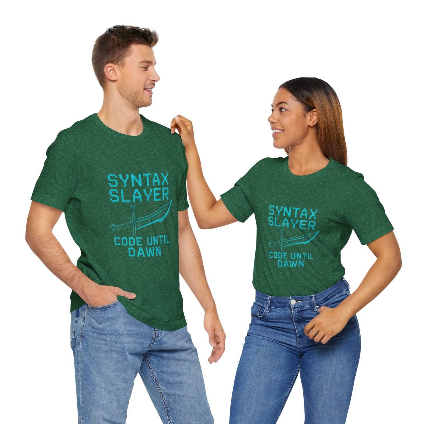 Syntax Slayer Unisex Tee, Gift for Programmers, Coding Humor Shirt, Tech Lover Apparel, Geeky Birthday Present, Computer Science Gift