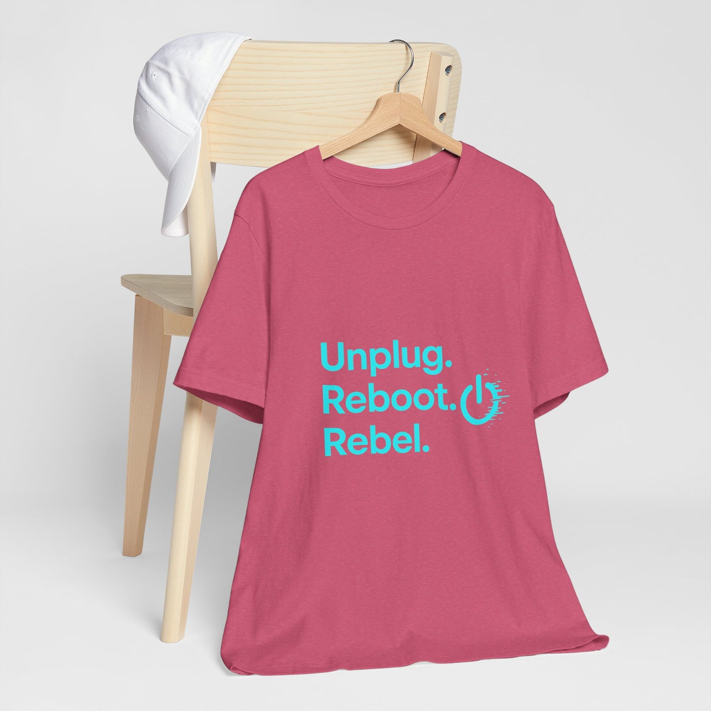 Rebel Spirit Unisex Tee - Fun Casual Graphic Shirt, Perfect for Gamers, Tech Lovers, Gift for Friends, Unique Birthday Apparel