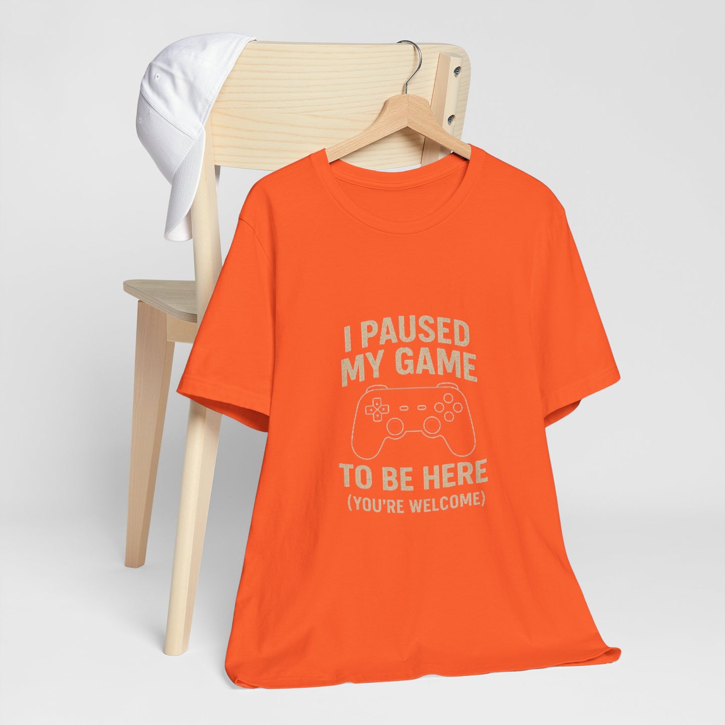 Game Pause (You're Welcome) Unisex Tee | Gamer Gift | Casual T-Shirt | Video Game Apparel | Funny Gaming Shirt