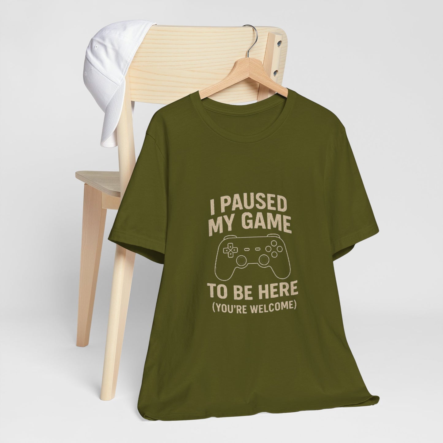 Game Pause (You're Welcome) Unisex Tee | Gamer Gift | Casual T-Shirt | Video Game Apparel | Funny Gaming Shirt