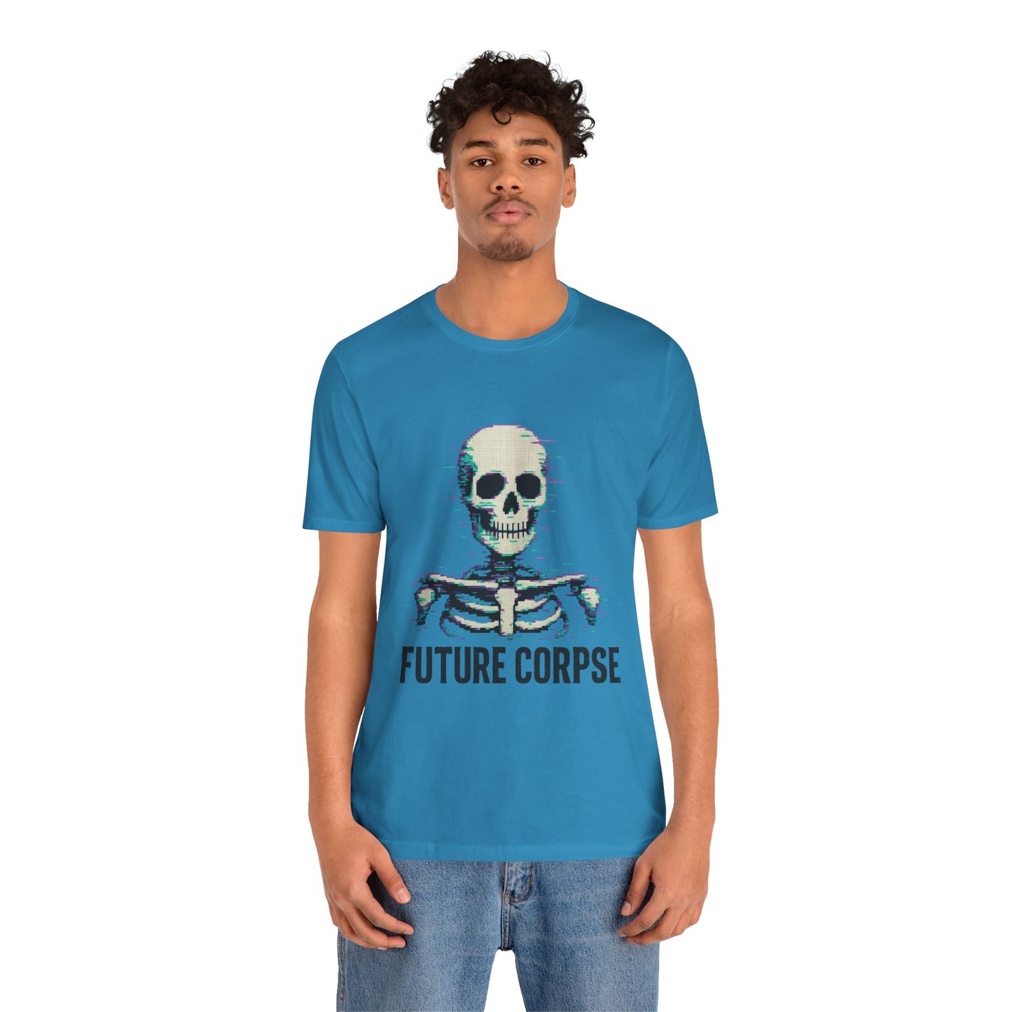 Unisex Future Corpse Graphic Tee, Halloween Shirt, Funny Gift, Casual Wear, Skull T-Shirt, Unique Statement Top