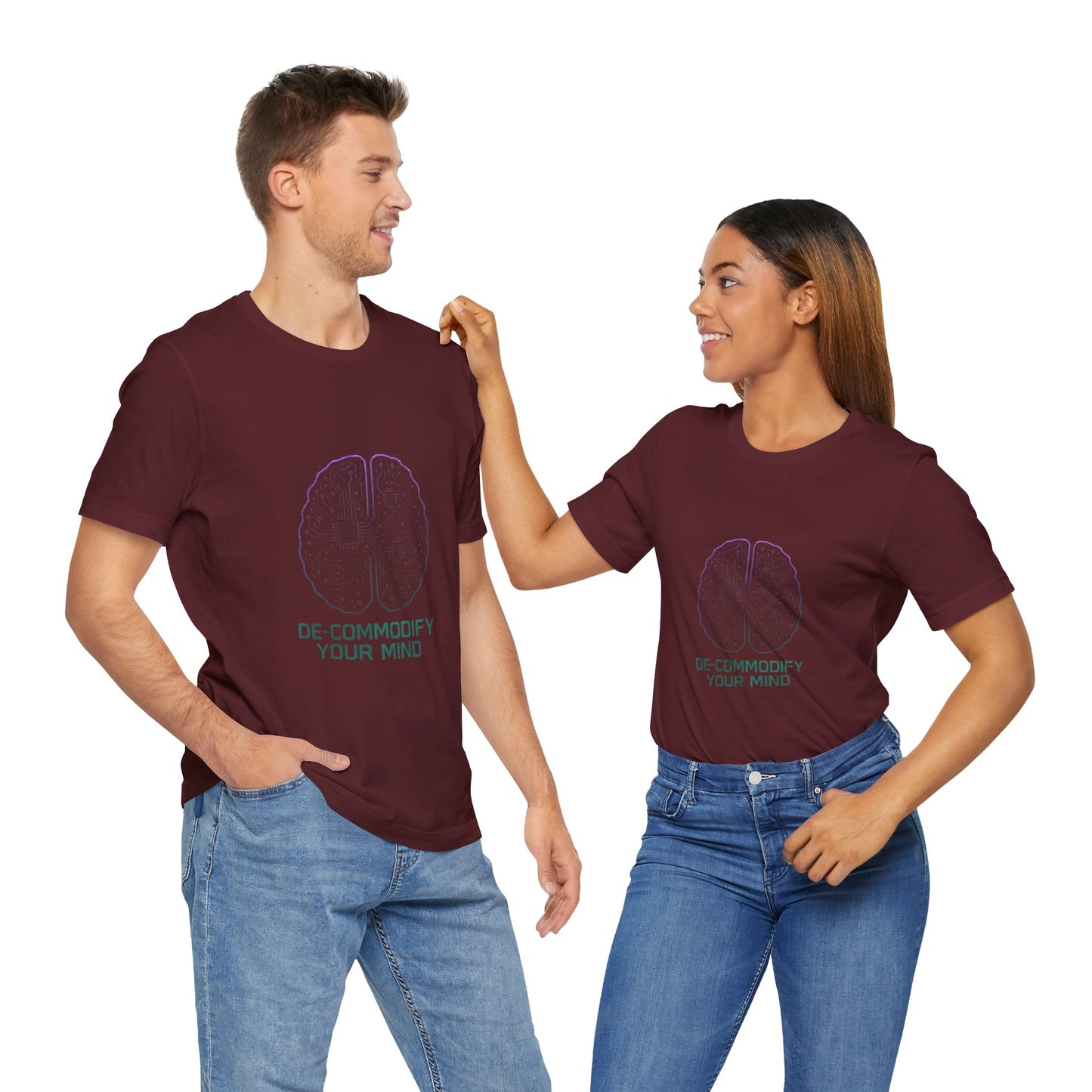 Brainwave Tee - De-Commodify Your Mind - Unisex T-Shirt