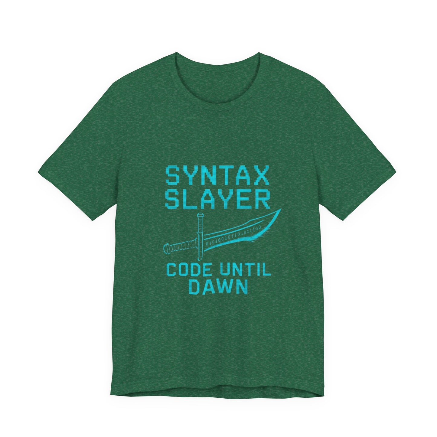 Syntax Slayer Unisex Tee, Gift for Programmers, Coding Humor Shirt, Tech Lover Apparel, Geeky Birthday Present, Computer Science Gift