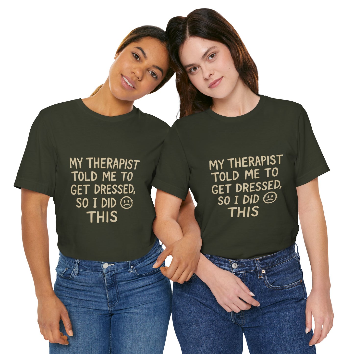 Therapist Humor Tee - Short Sleeve Unisex Shirt for Therapy Lovers, Self-Care Gift, Funny Mental Health T-Shirt, Casual Wear