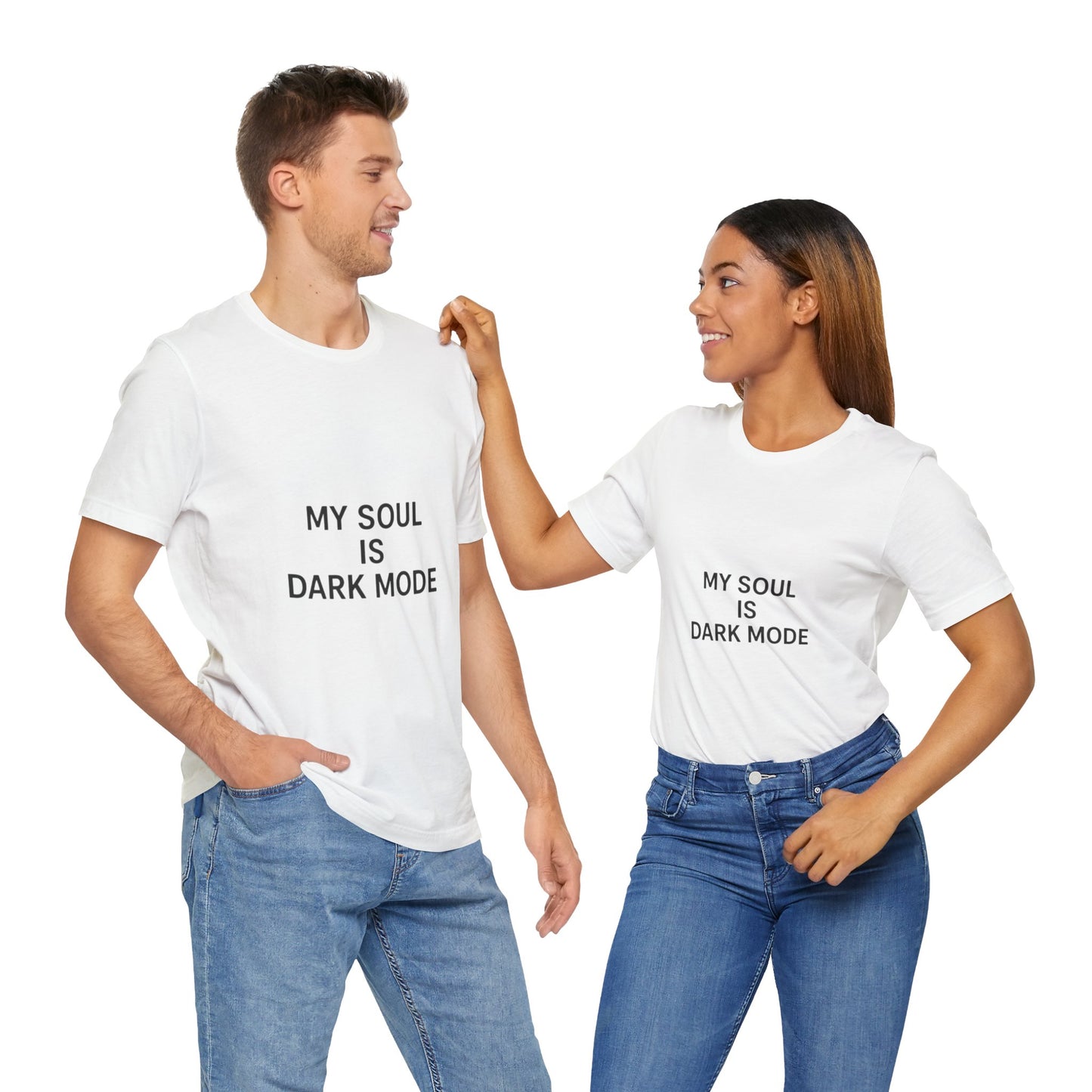 Goth Tee - Minimalist Stark Text Design