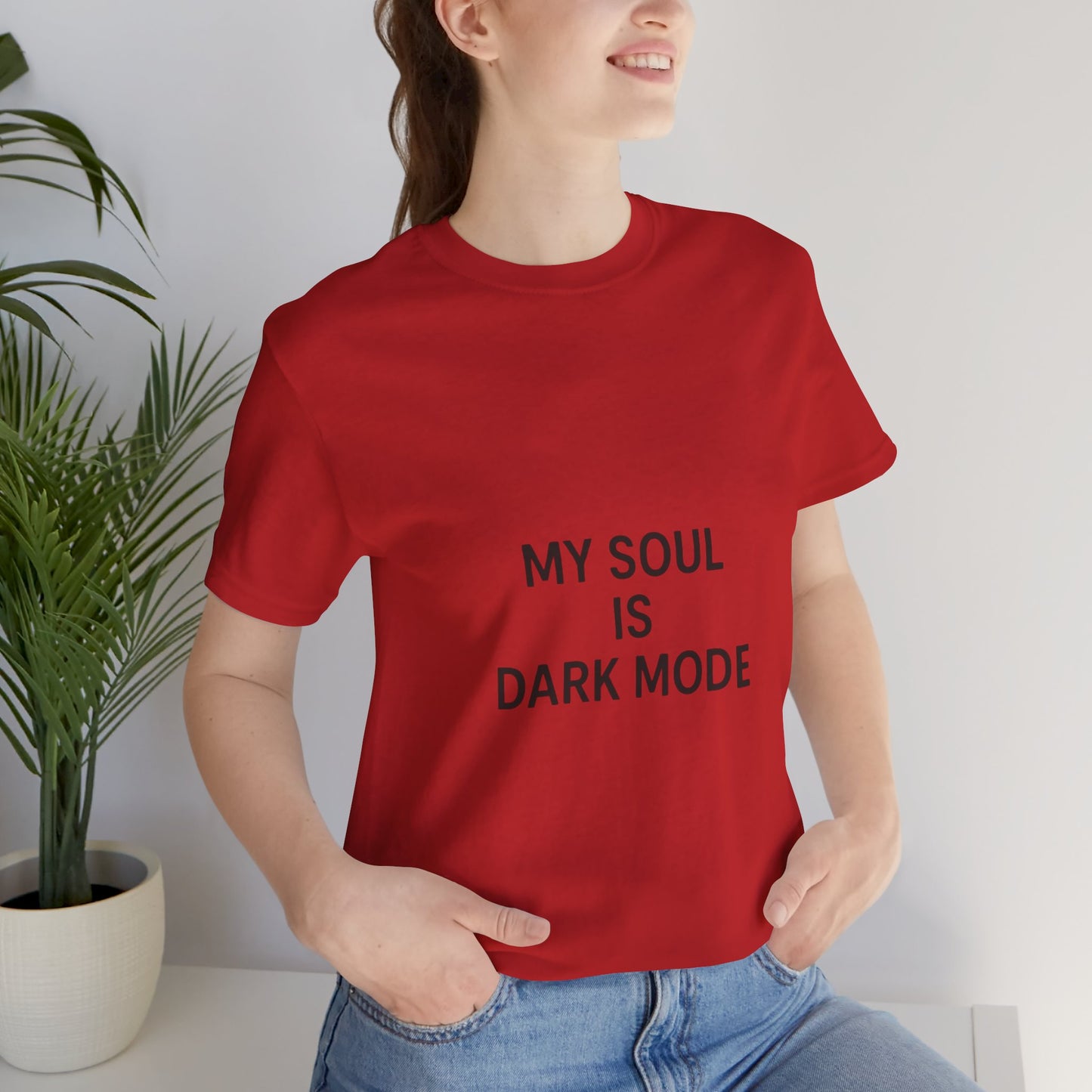 Goth Tee - Minimalist Stark Text Design