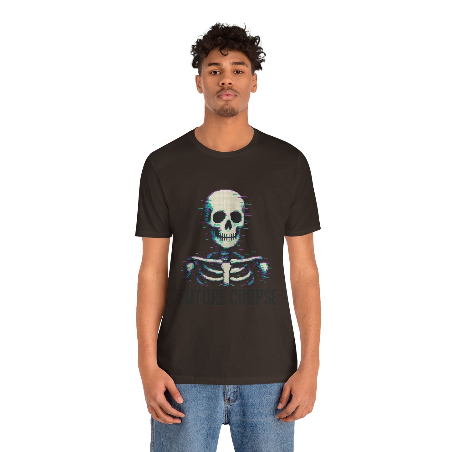 Unisex Future Corpse Graphic Tee, Halloween Shirt, Funny Gift, Casual Wear, Skull T-Shirt, Unique Statement Top