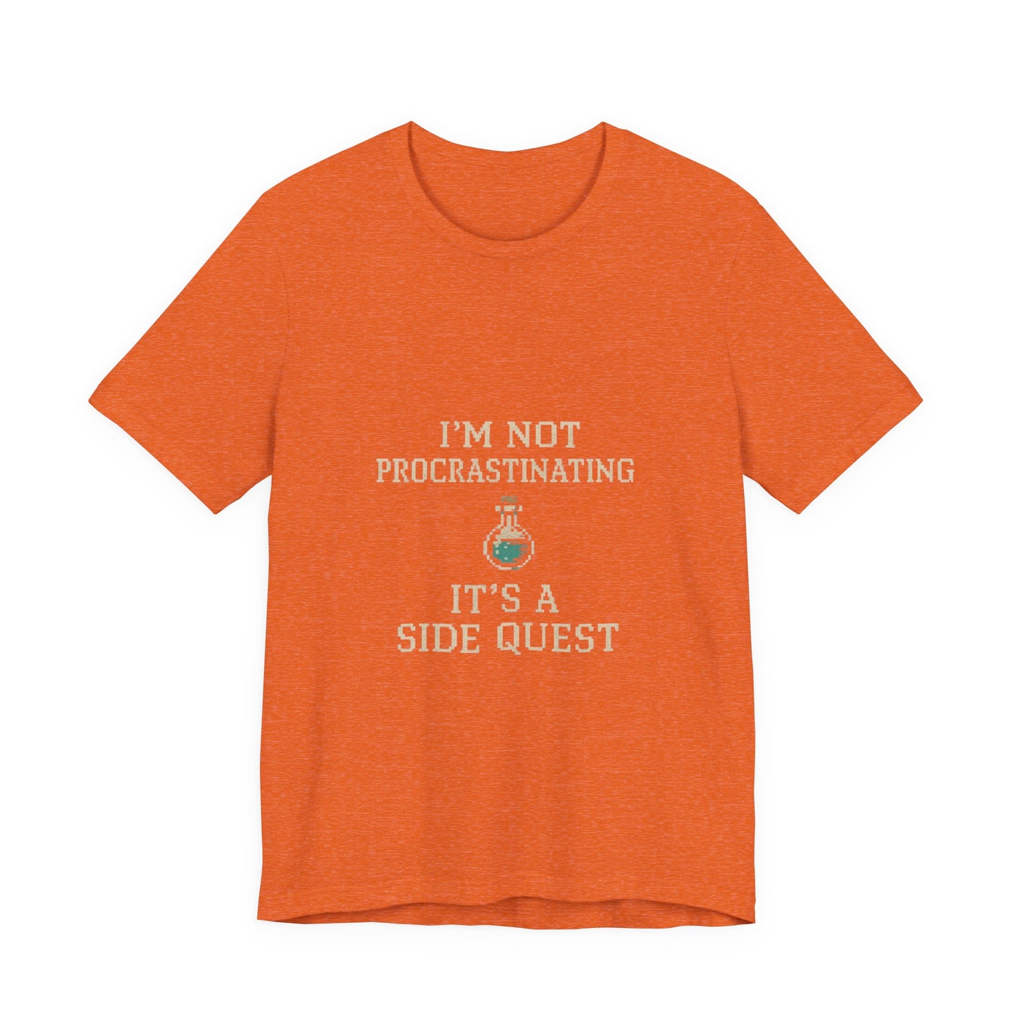 Unisex Side Quest Procrastination Tee, Side Quest Shirt, Gamer T-Shirt, Novelty Gift Tee, Casual Wear, Colorful Short Sleeve Top