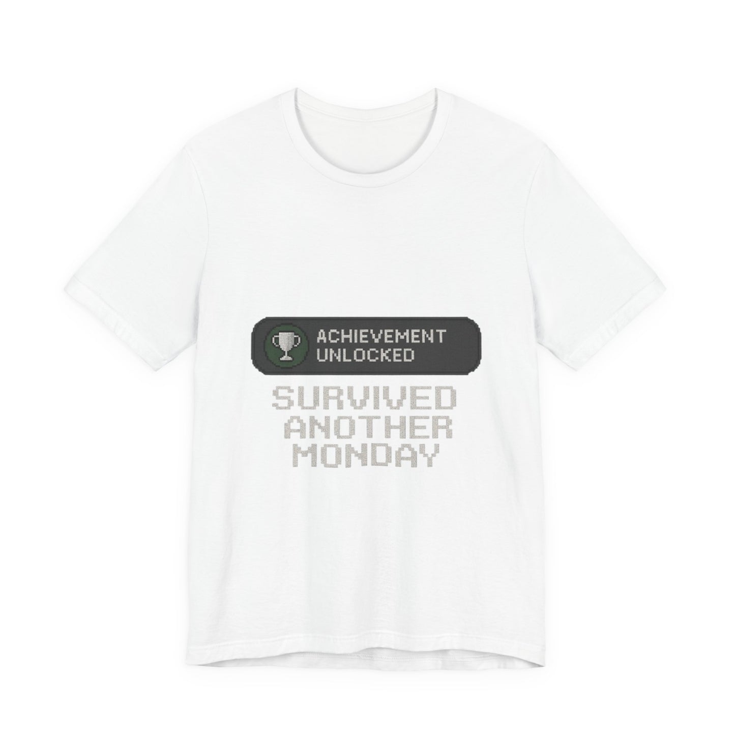 Monday Achievement Unlocked T-Shirt, Funny Monday Tee, Motivational Shirt, Gift for Gamers, Unisex Casual Wear