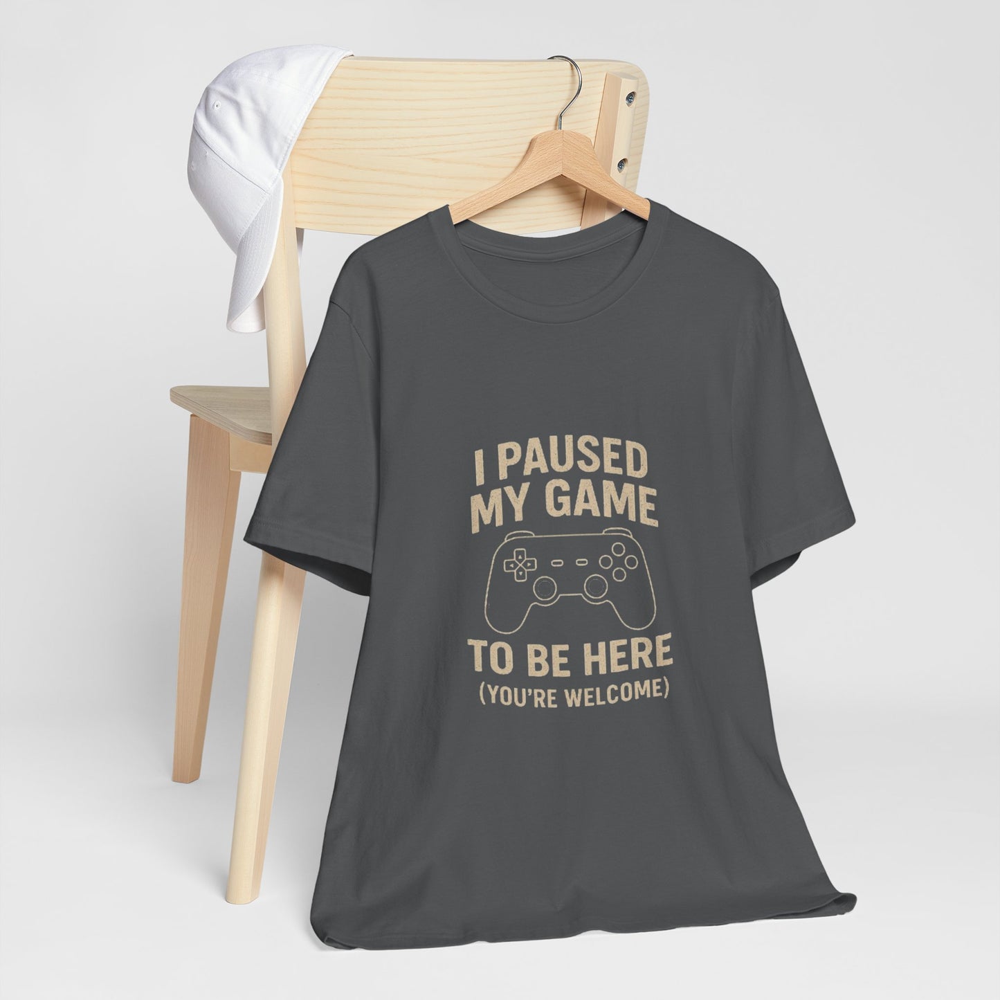 Game Pause (You're Welcome) Unisex Tee | Gamer Gift | Casual T-Shirt | Video Game Apparel | Funny Gaming Shirt