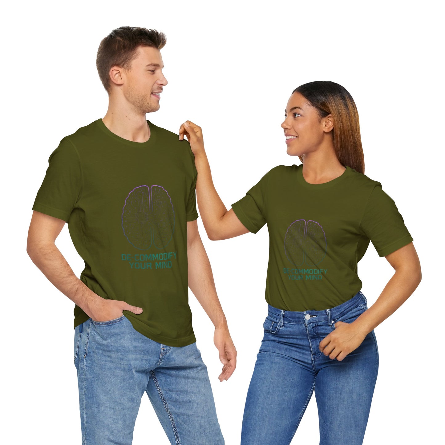 Brainwave Tee - De-Commodify Your Mind - Unisex T-Shirt